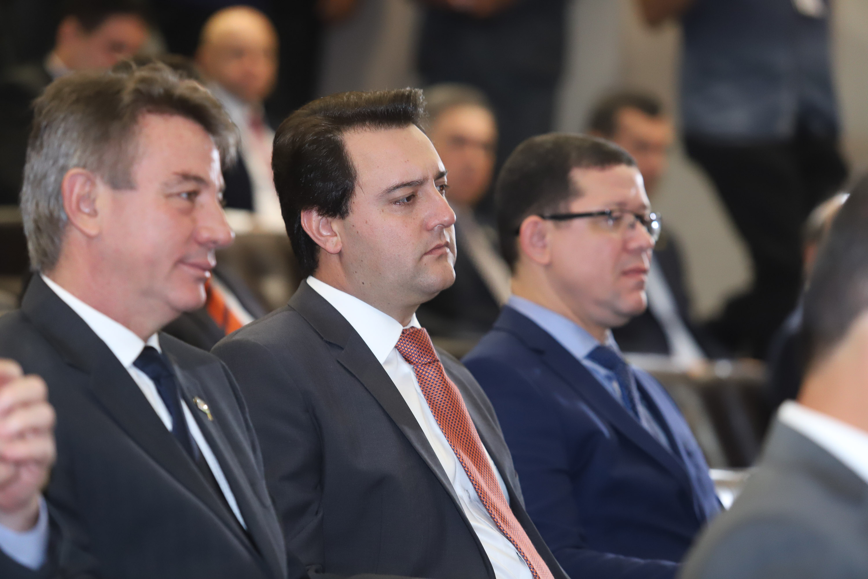O governador Carlos Massa Ratinho Junior participou nesta segunda-feira (4), em Brasília, do lançamento do projeto de lei anticrime apresentado pelo ministro da Justiça e Segurança Pública, Sergio Moro. O governador colocou a estrutura do Estado à disposição para implantar as medidas no Paraná. - Brasília, 04/02/2019 - Foto: Rodrigo Félix Leal/ANPr