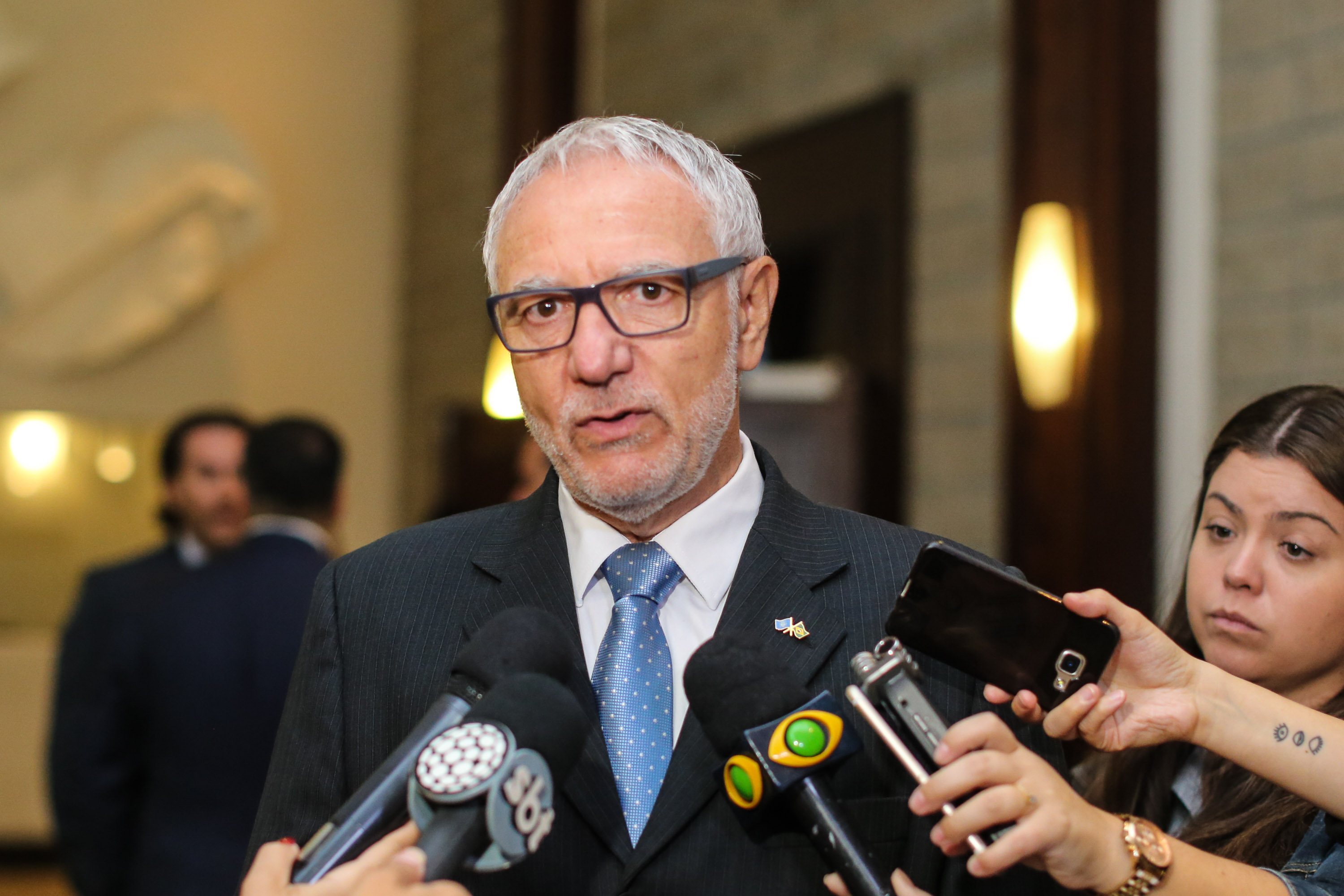 Edson Luiz Campagnolo, Presidente da Federação das Indústrias do Estado do Paraná durante Paraná Day, evento realizado em Curitiba com a presença de mais de 100 investidores do País e do exterior. - Curitiba, 05/02/2019 -Foto: Geraldo Bubniak/ANPr