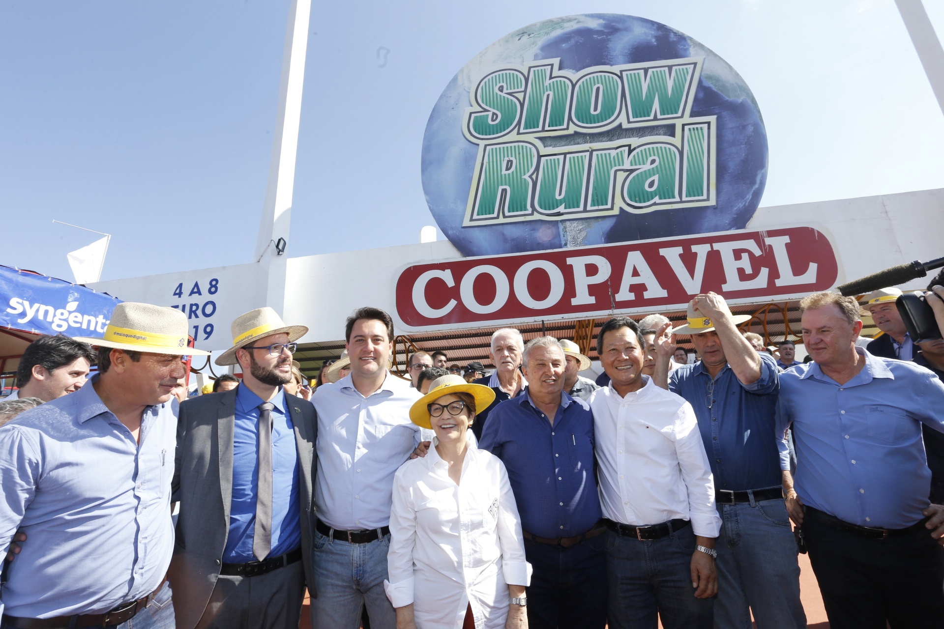 O governador Carlos Massa Ratinho Junior recebe a ministra da Agricultura, Pecuária e Abastecimento, Tereza Cristina, no Show Rural Coopavel. - Cascavel, 08/02/2019 - Foto: Arnaldo Alves/ANPr