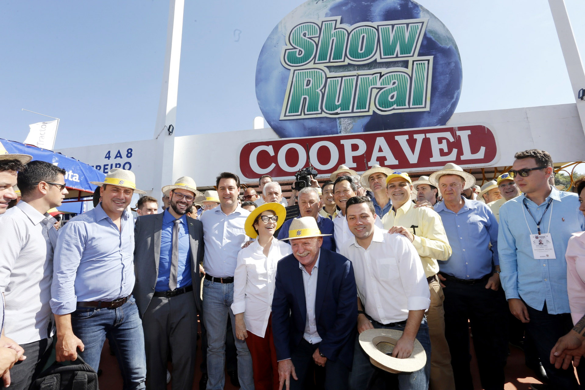 O governador Carlos Massa Ratinho Junior recebe a ministra da Agricultura, Pecuária e Abastecimento, Tereza Cristina, no Show Rural Coopavel. - Cascavel, 08/02/2019 - Foto: Arnaldo Alves/ANPr