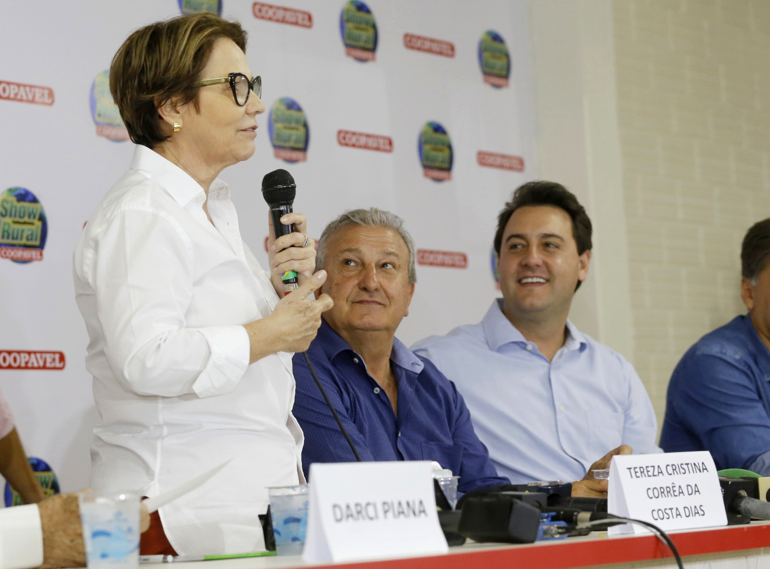 O governador Carlos Massa Ratinho Junior recebe a ministra da Agricultura, Pecuária e Abastecimento, Tereza Cristina, no Show Rural Coopavel. - Cascavel, 08/02/2019 - Foto: Arnaldo Alves/ANPr