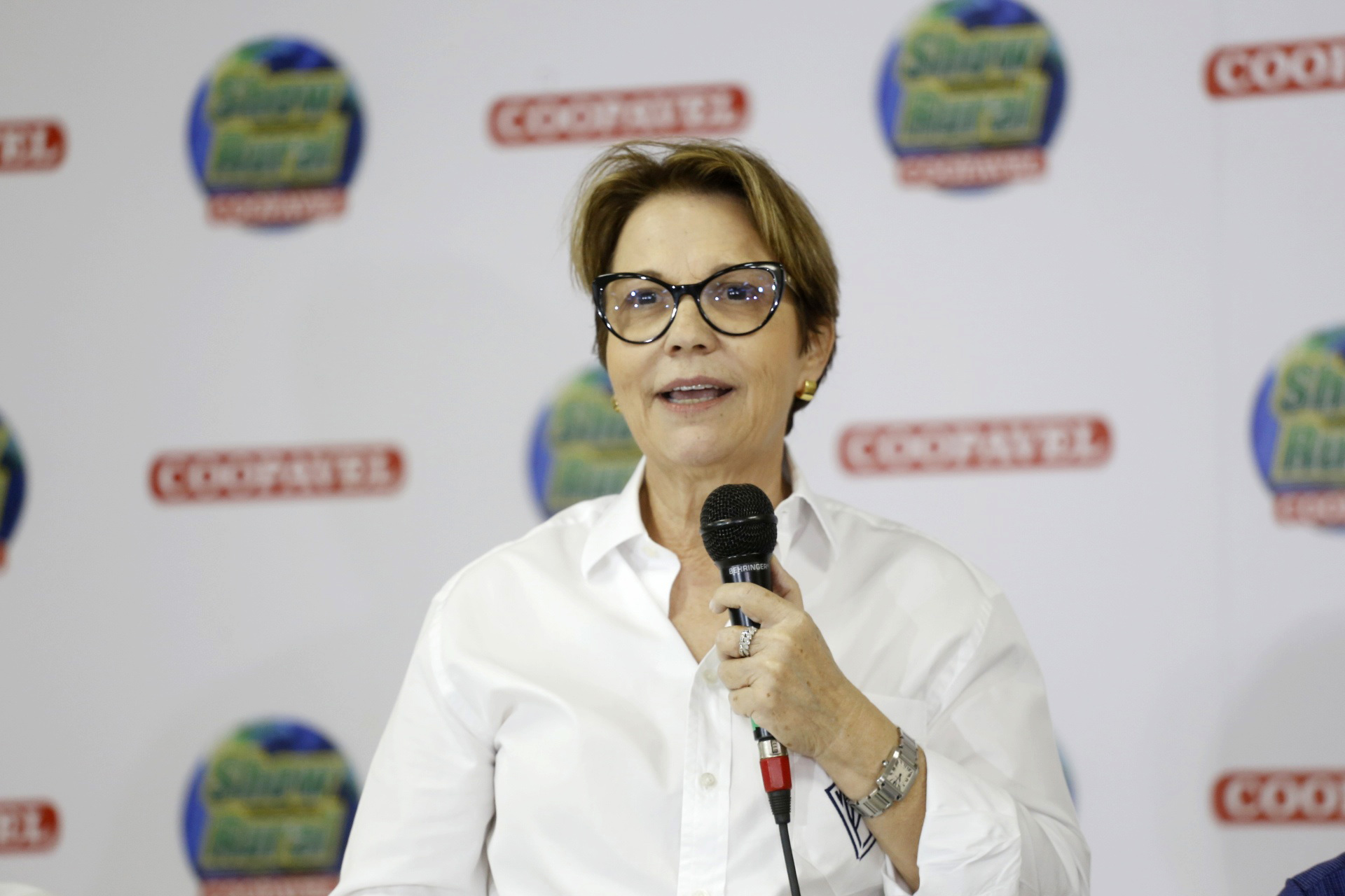 O governador Carlos Massa Ratinho Junior recebe a ministra da Agricultura, Pecuária e Abastecimento, Tereza Cristina, no Show Rural Coopavel. - Cascavel, 08/02/2019 - Foto: Arnaldo Alves/ANPr