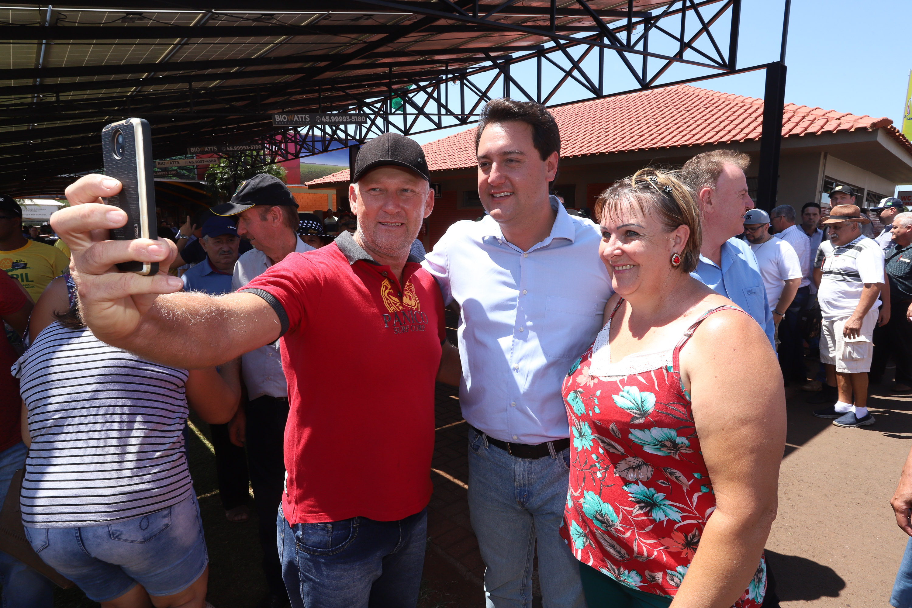 O governador Carlos Massa Ratinho Junior recebe a ministra da Agricultura, Pecuária e Abastecimento, Tereza Cristina, no Show Rural Coopavel. - Cascavel, 08/02/2019 - Foto: Rodrigo Félix Leal/ANPr
