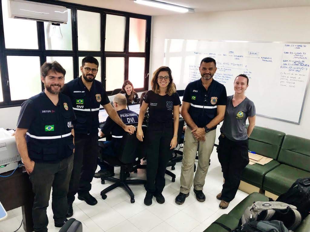 Equipe do Paraná durante resgates em Brumadinho (MG). Foto: Divulgação/ANPr
