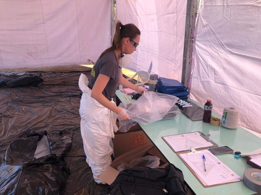 Equipe do Paraná durante resgates em Brumadinho (MG). Foto: Divulgação/ANPr