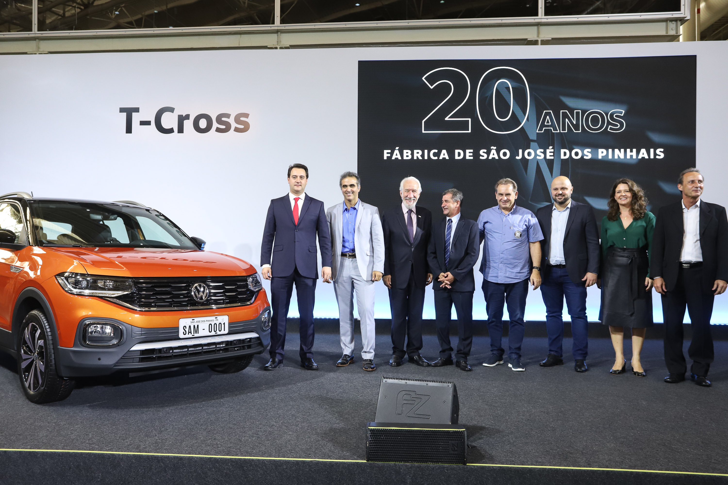 Governador Carlos Massa Ratinho Júnior participa da solenidade de comemoração de 20 anos da Volkswagen no Paraná. - São José dos Pinhais, 19/02/2019 - Foto: Rodrigo Felix Leal/ANPr