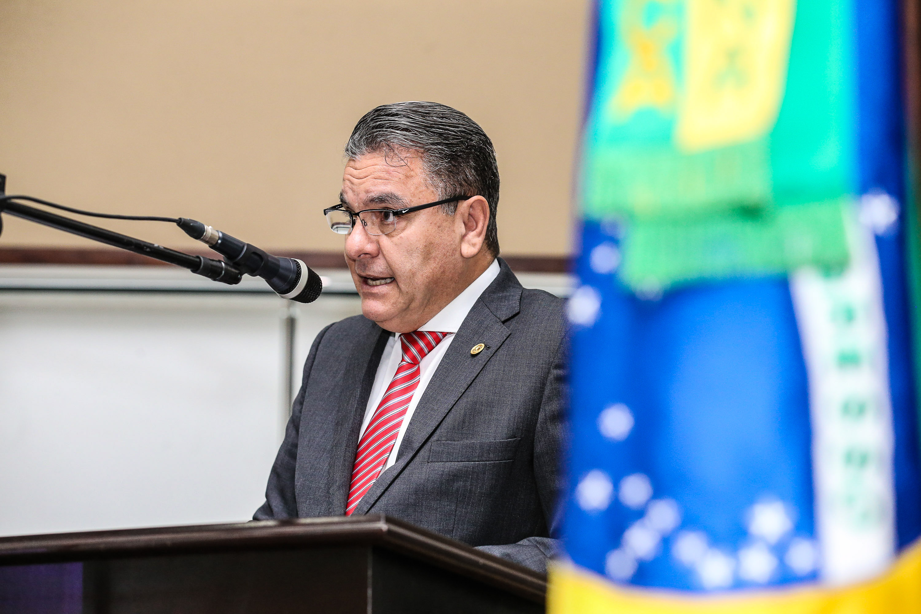 O governador Carlos Massa Ratinho Junior participa da solenidade que formaliza a Força-Tarefa Infância Segura de Prevenção e Combate a Crimes Contra a Criança, nesta quinta-feira (21) no Palácio da Justiça. Curitiba, 21/02/2019 - Foto: Geraldo Bubniak/ANPr