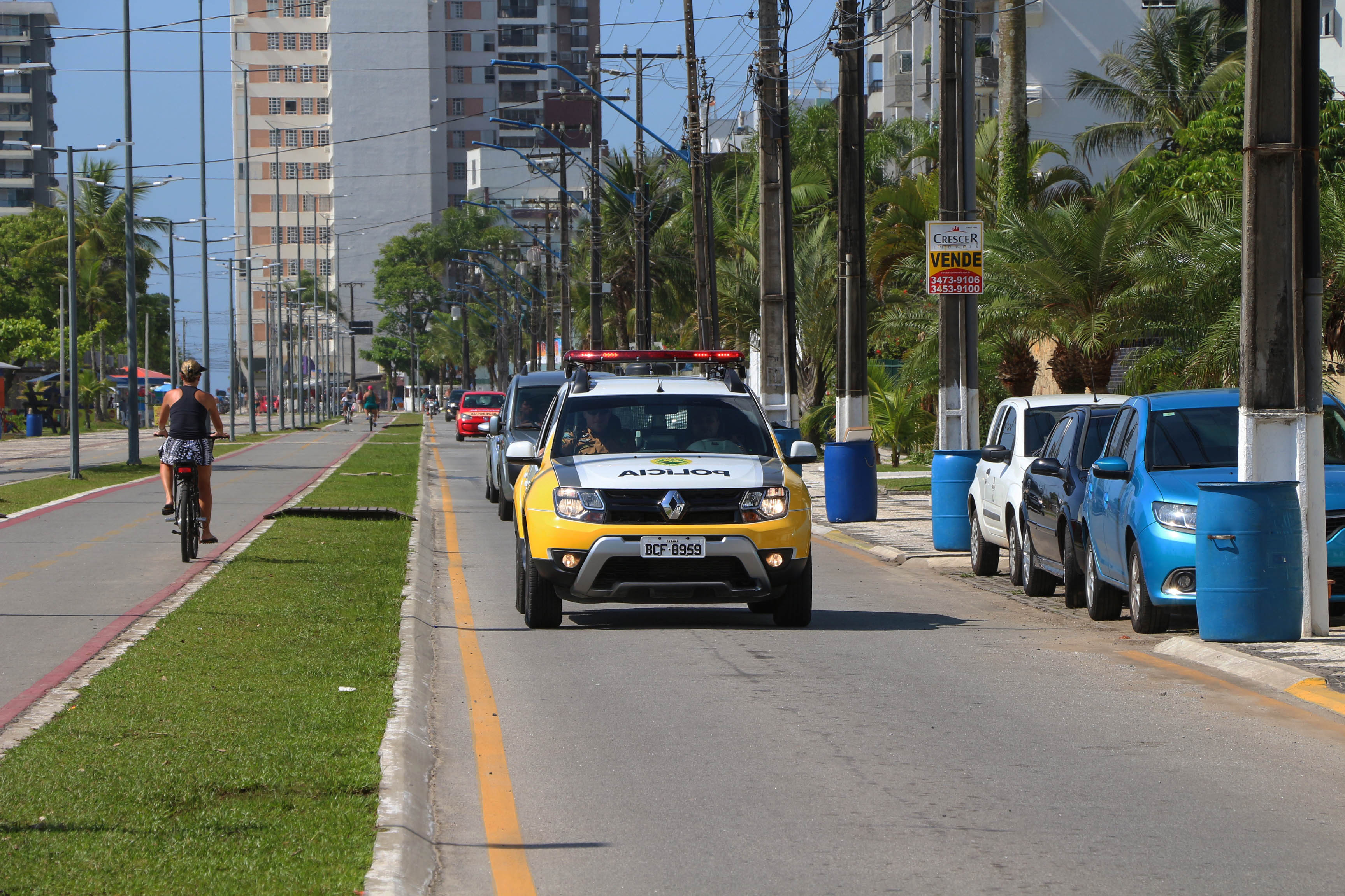 O Carnaval 2019 no Litoral do estado foi repleto de opções de lazer e de serviços gratuitos para os veranistas durante o feriado prolongado. Na área de segurança pública, houve redução dos casos de furtos (10%) e mais encaminhamentos (37,50%) por conta do aumento de abordagens (63,67%). - Litoral do Paraná, 05/03/2019 - Foto: PMPR