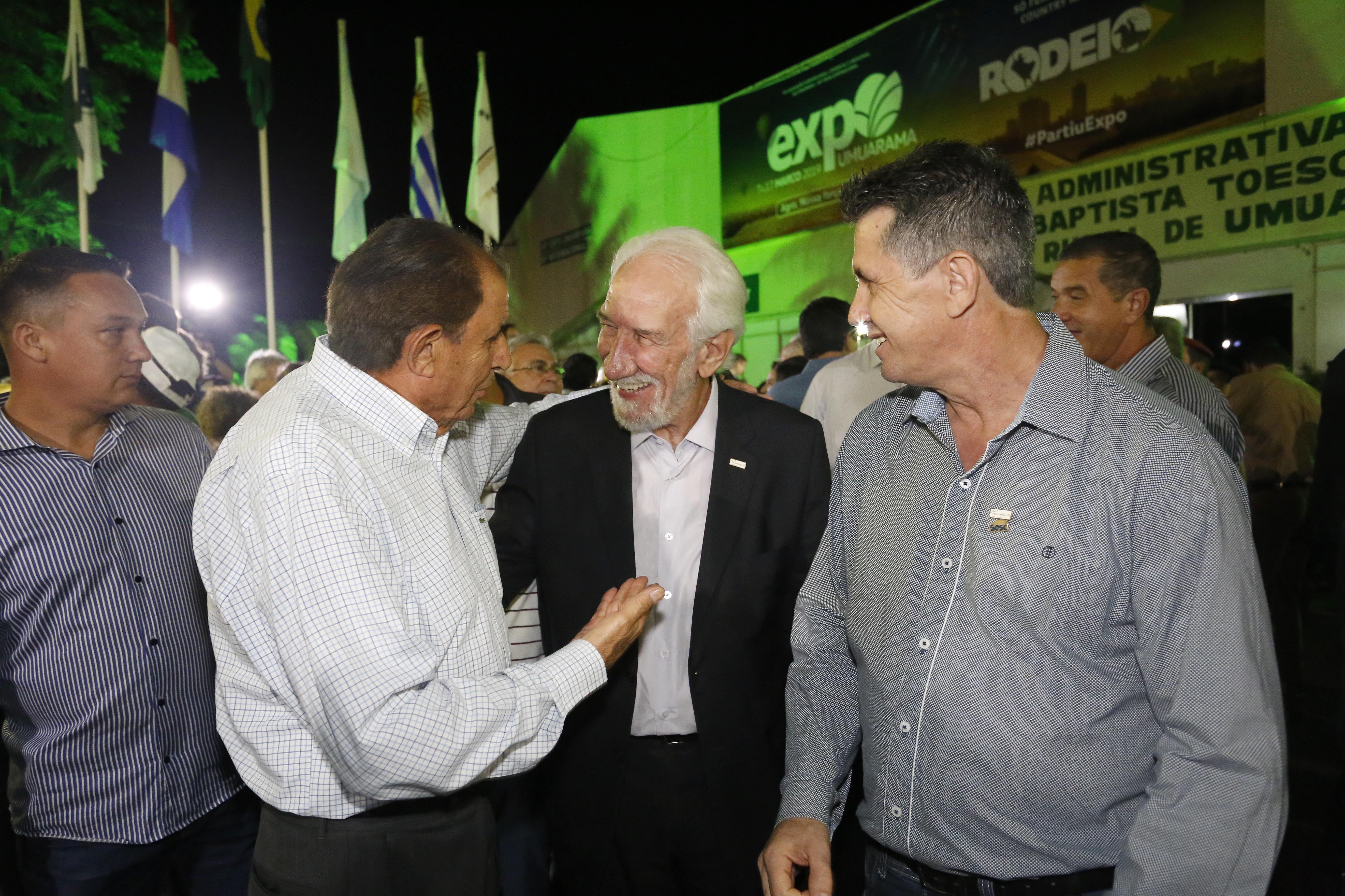 O governador em exercício Darci Piana, participa da abertura 45ª Expo Umuarama e 18ª Feira Internacional. Participaram: prefeito de Umuarama, Celso Pozzobom; os secretários: do Meio Ambiente e Recursos Hídricos, Márcio Nunes; da Agricultura, Norberto Ortigara; presidente da Sociedade Rural de Umuarama, Milton Gaiari; entre outros.Umuarama, 07-03-19.Foto: Arnaldo Alves / ANPr.