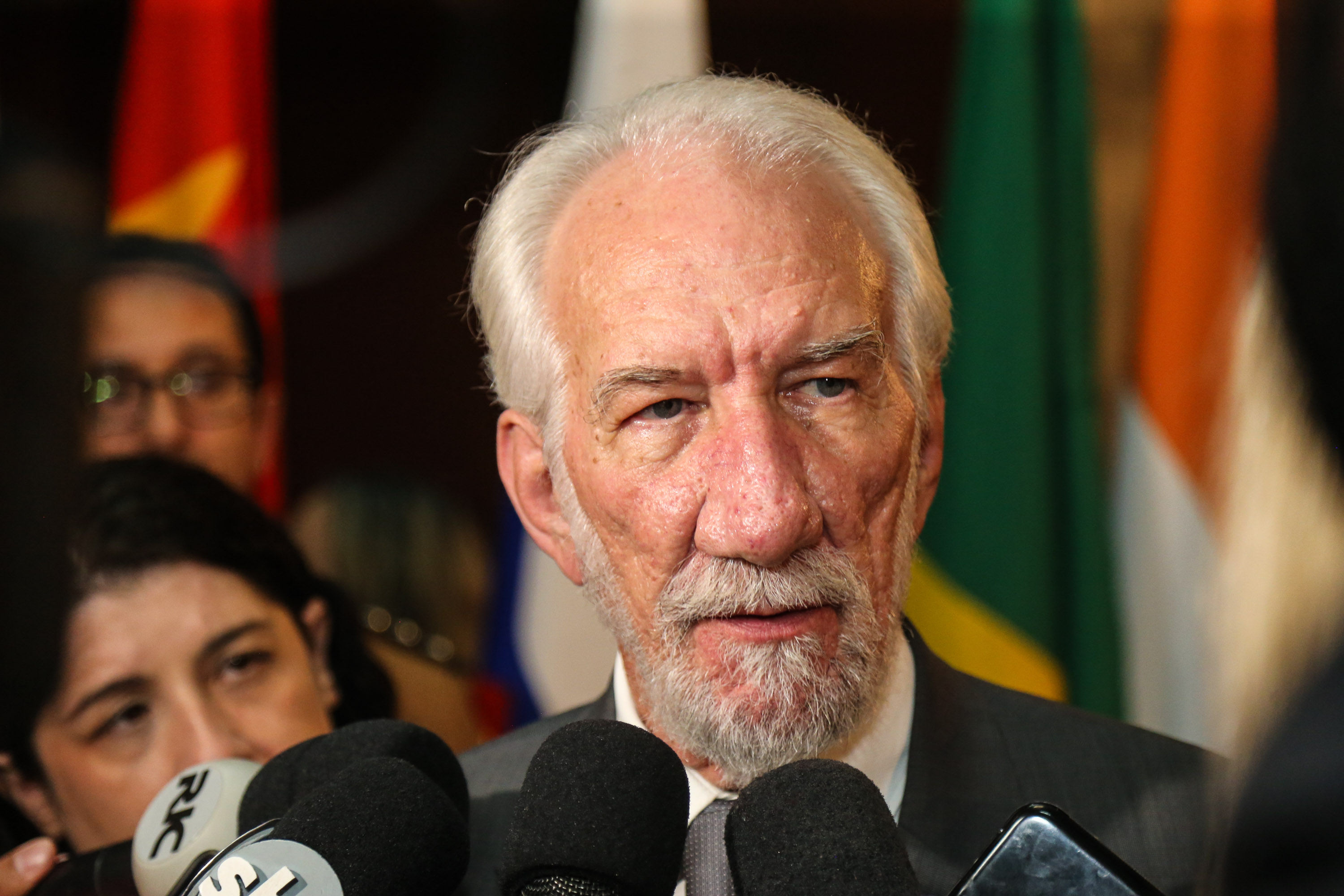 O vice governador Darci Piana no Memorial de Curitiba durante a abertura da 1ª Reunião do Grupo BRICS 2019, grupo econômico formado por autoridades do Brasil, Rússia, Índia, China e África do Sul para debater questões econômicas relacionadas aos países. Curitiba, 13/03/2019 - Foto: Geraldo Bubniak/ANPr