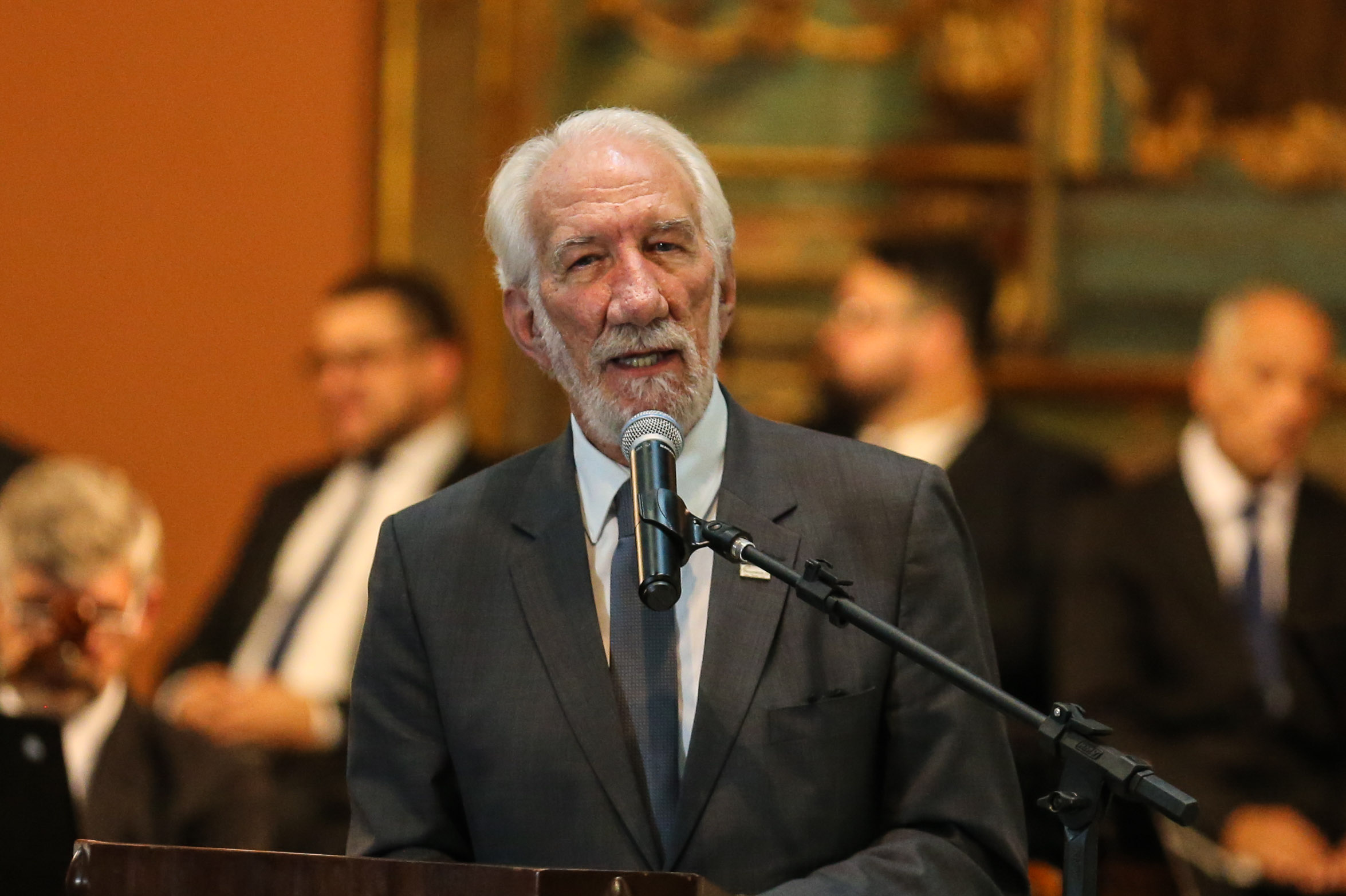 O vice governador Darci Piana no Memorial de Curitiba durante a abertura da 1ª Reunião do Grupo BRICS 2019, grupo econômico formado por autoridades do Brasil, Rússia, Índia, China e África do Sul para debater questões econômicas relacionadas aos países. Curitiba, 13/03/2019 - Foto: Geraldo Bubniak/ANPr