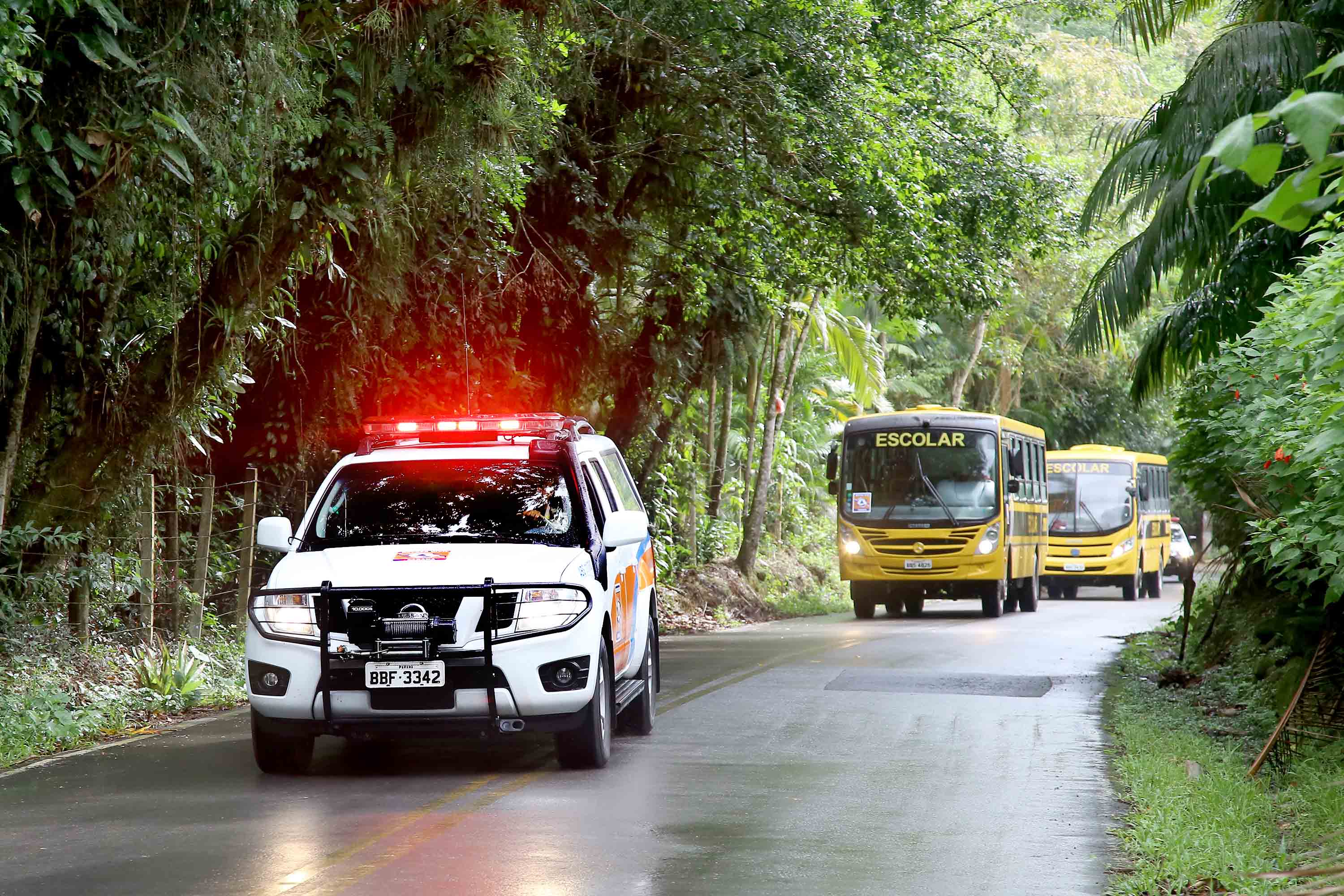 A Coordenadoria Estadual de Proteção e Defesa Civil realiza simulado de abandono com comunidade em área de risco de Morretes, no Litoral do Paraná. - Morretes, 16/03/2019 - Foto: Jaelson Lucas/ANPr