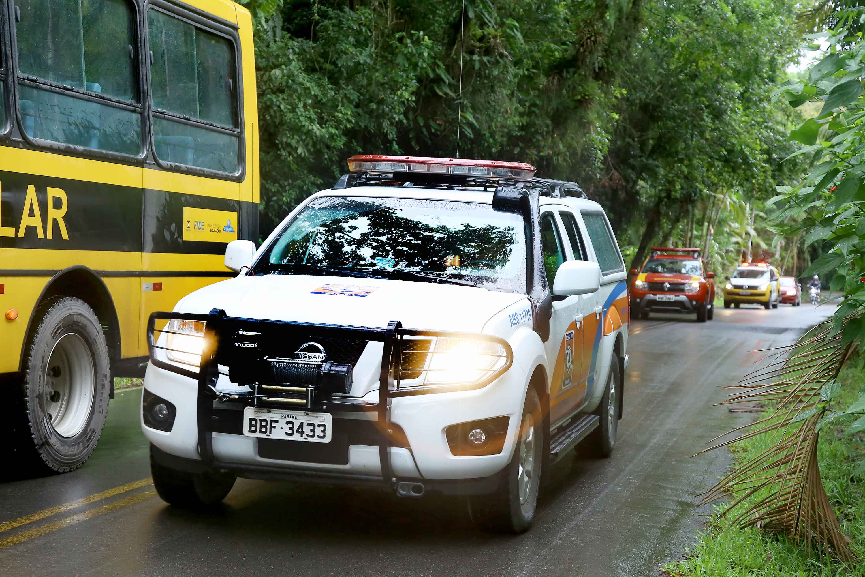 A Coordenadoria Estadual de Proteção e Defesa Civil realiza simulado de abandono com comunidade em área de risco de Morretes, no Litoral do Paraná. - Morretes, 16/03/2019 - Foto: Jaelson Lucas/ANPr