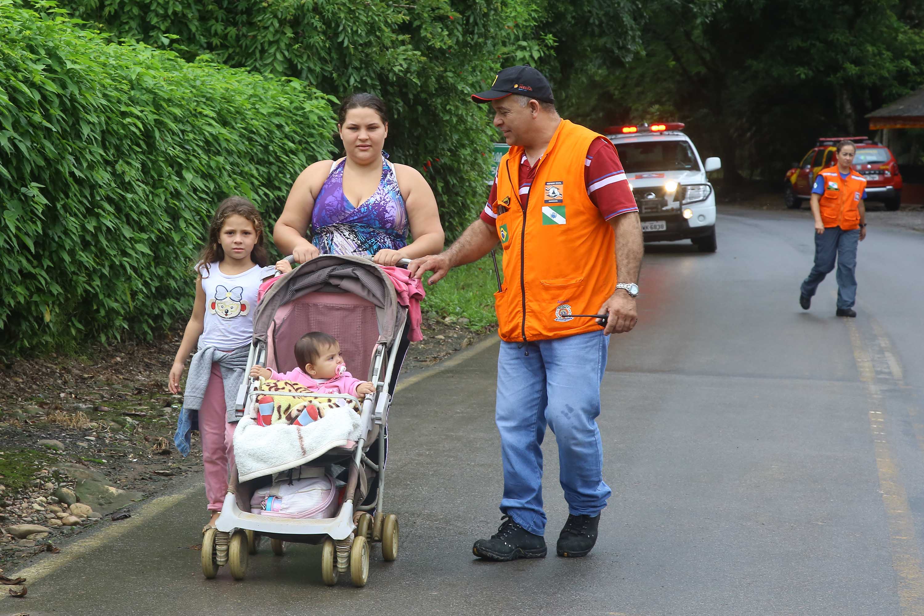 A Coordenadoria Estadual de Proteção e Defesa Civil realiza simulado de abandono com comunidade em área de risco de Morretes, no Litoral do Paraná. - Morretes, 16/03/2019 - Foto: Jaelson Lucas/ANPr
