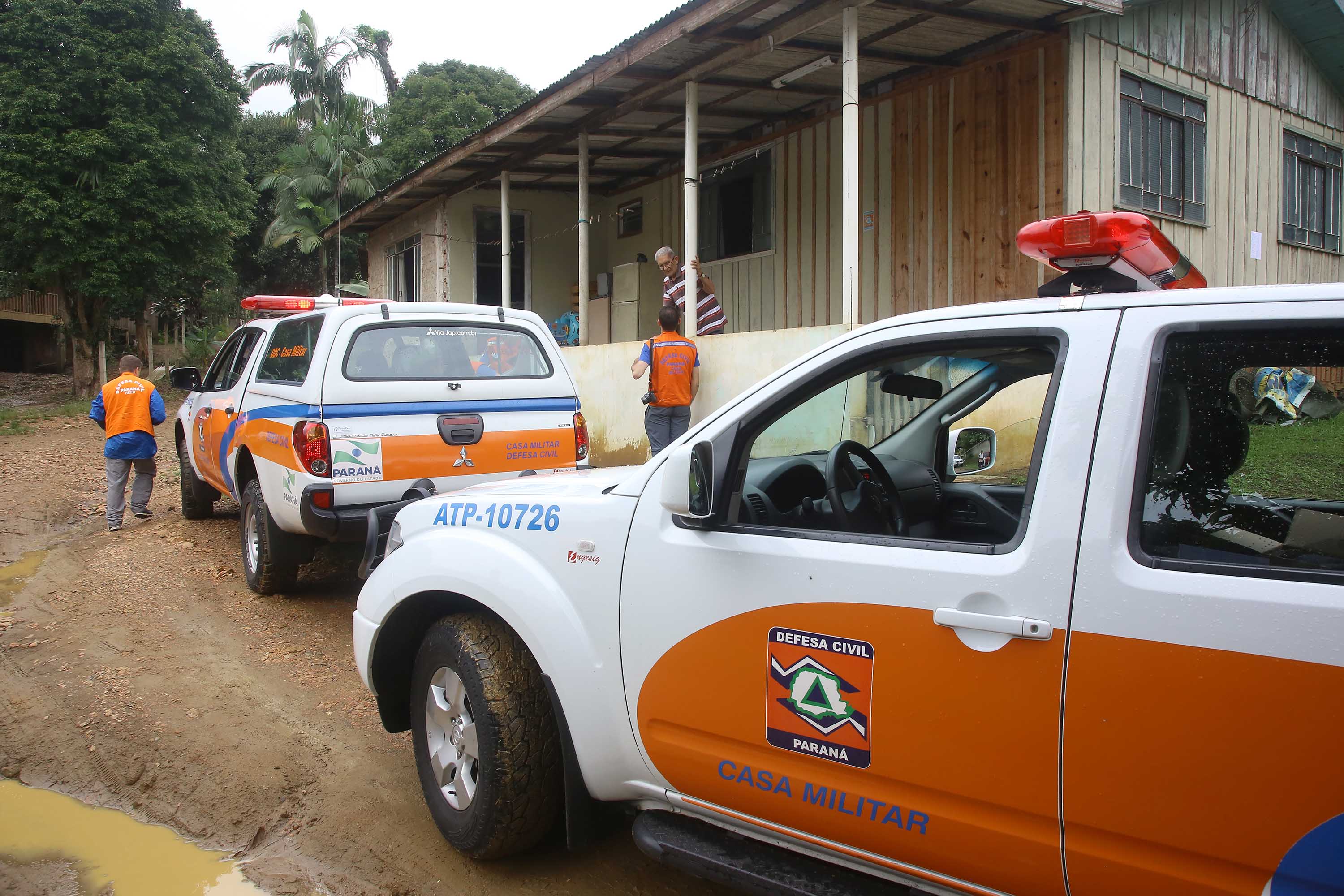 A Coordenadoria Estadual de Proteção e Defesa Civil realiza simulado de abandono com comunidade em área de risco de Morretes, no Litoral do Paraná. - Morretes, 16/03/2019 - Foto: Jaelson Lucas/ANPr