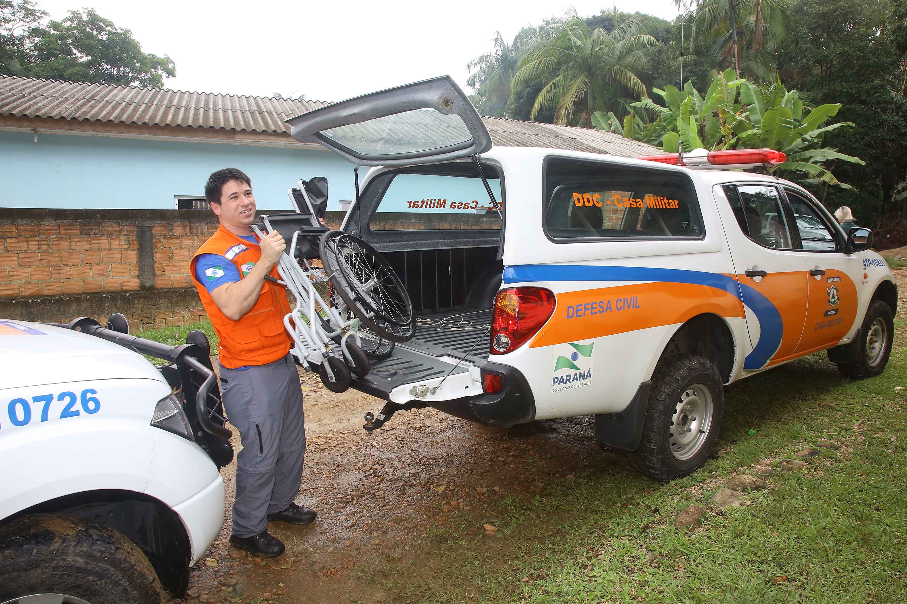 A Coordenadoria Estadual de Proteção e Defesa Civil realiza simulado de abandono com comunidade em área de risco de Morretes, no Litoral do Paraná. - Morretes, 16/03/2019 - Foto: Jaelson Lucas/ANPr