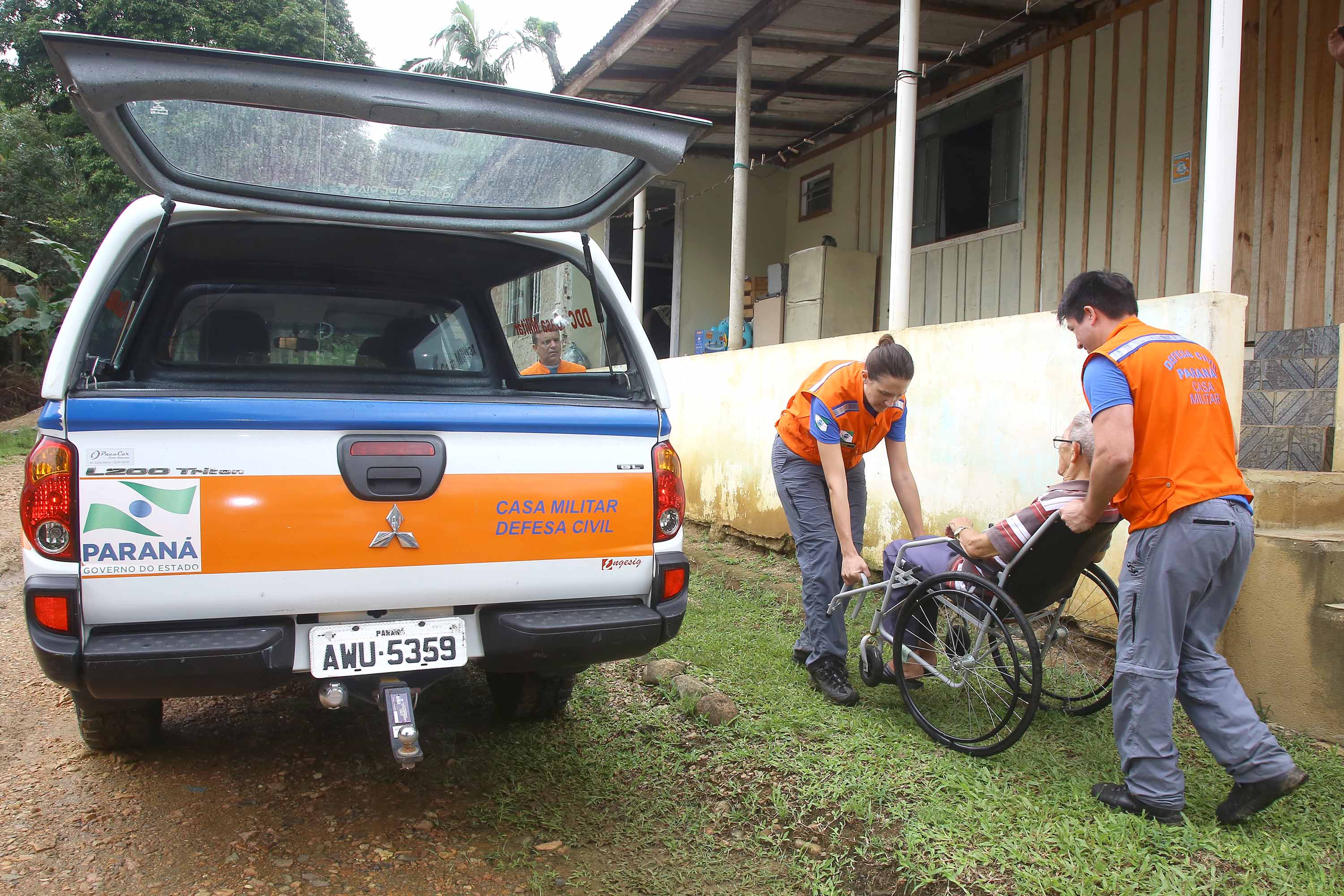 A Coordenadoria Estadual de Proteção e Defesa Civil realiza simulado de abandono com comunidade em área de risco de Morretes, no Litoral do Paraná. - Morretes, 16/03/2019 - Foto: Jaelson Lucas/ANPr