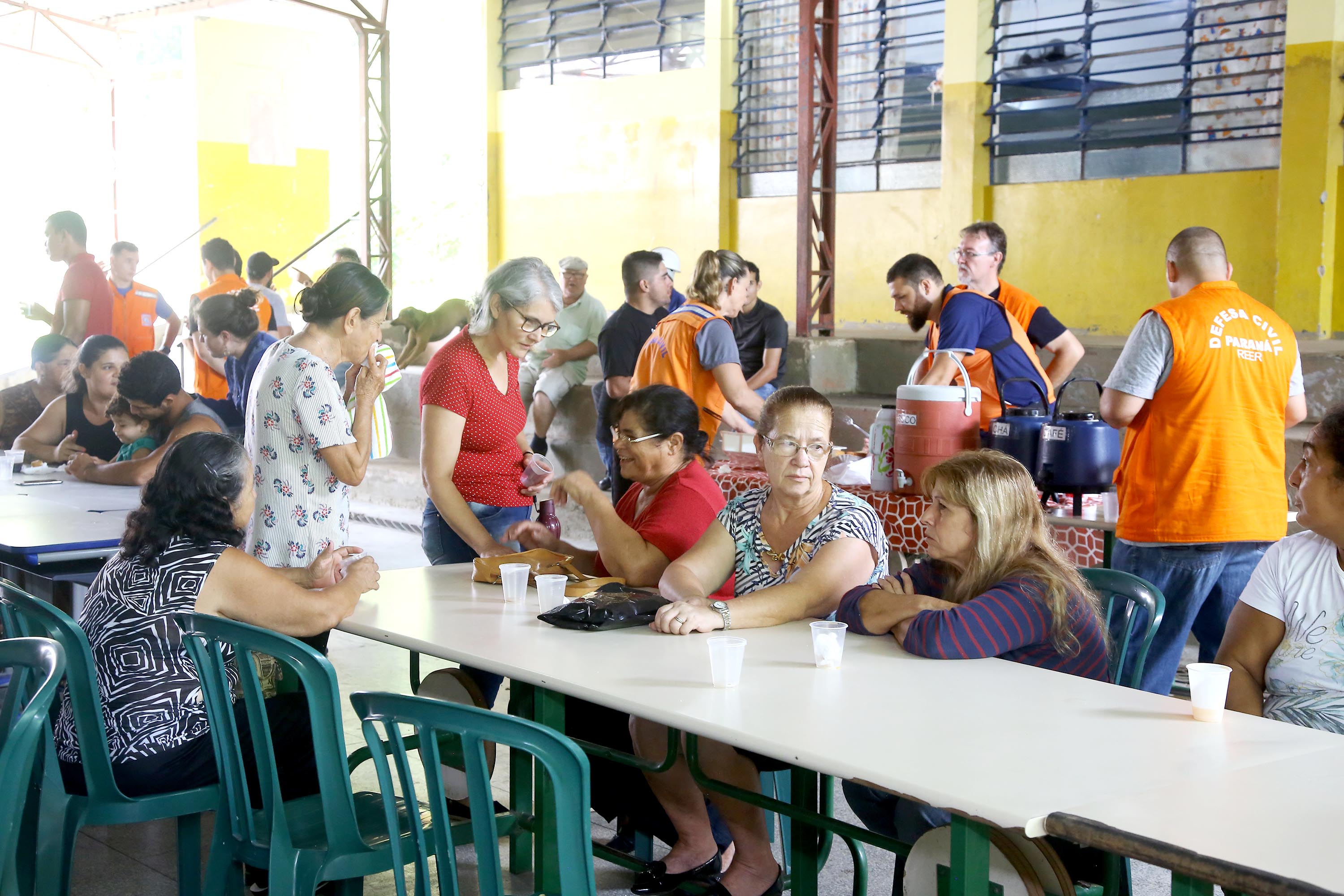 A Coordenadoria Estadual de Proteção e Defesa Civil realiza simulado de abandono com comunidade em área de risco de Morretes, no Litoral do Paraná. Morretes,16/03/2019 Foto:Jaelson Lucas ANPr