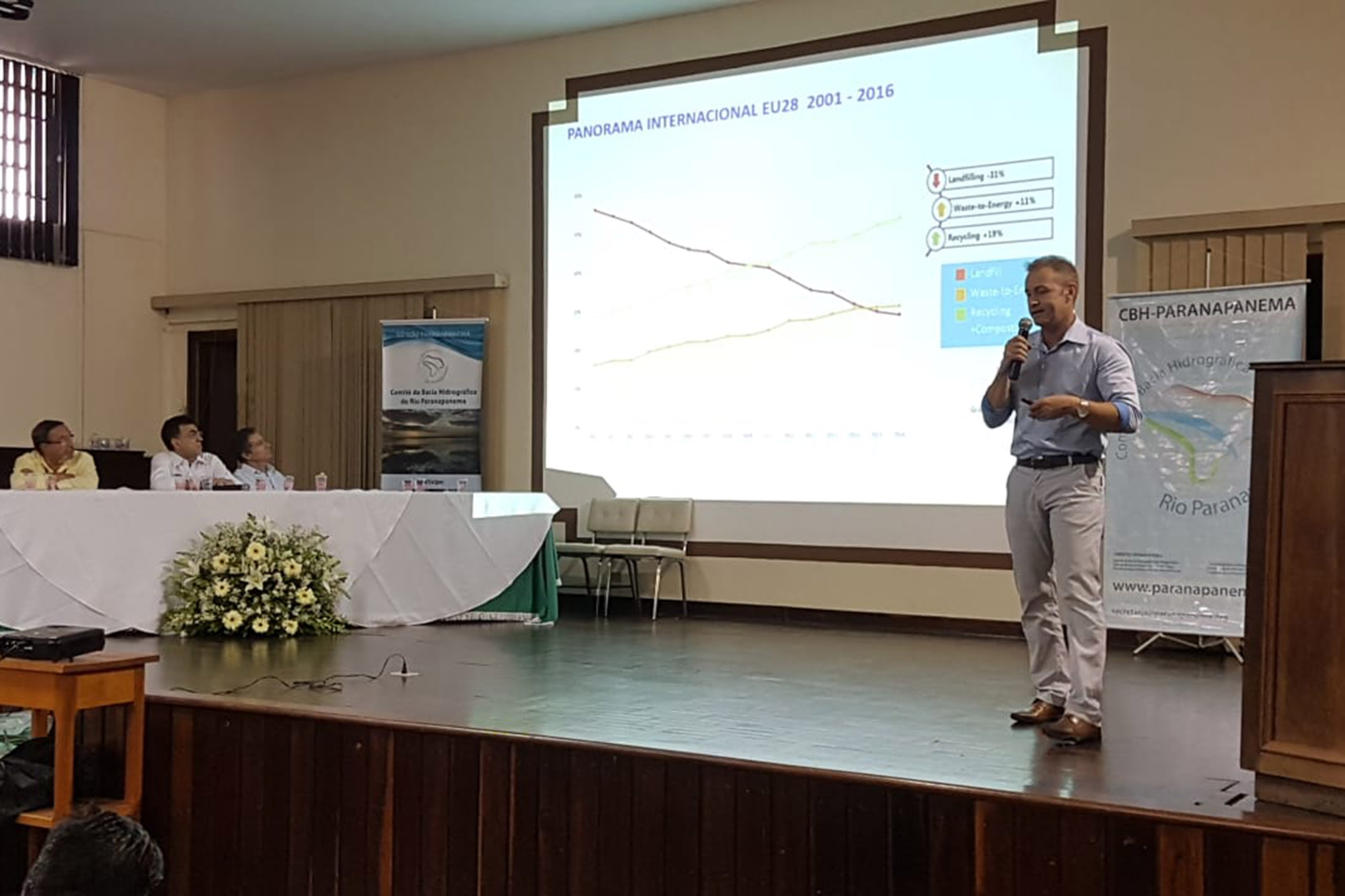 Charles Carneiro apresenta gestão em 7 aterros sanitários. Foto: Sanepar