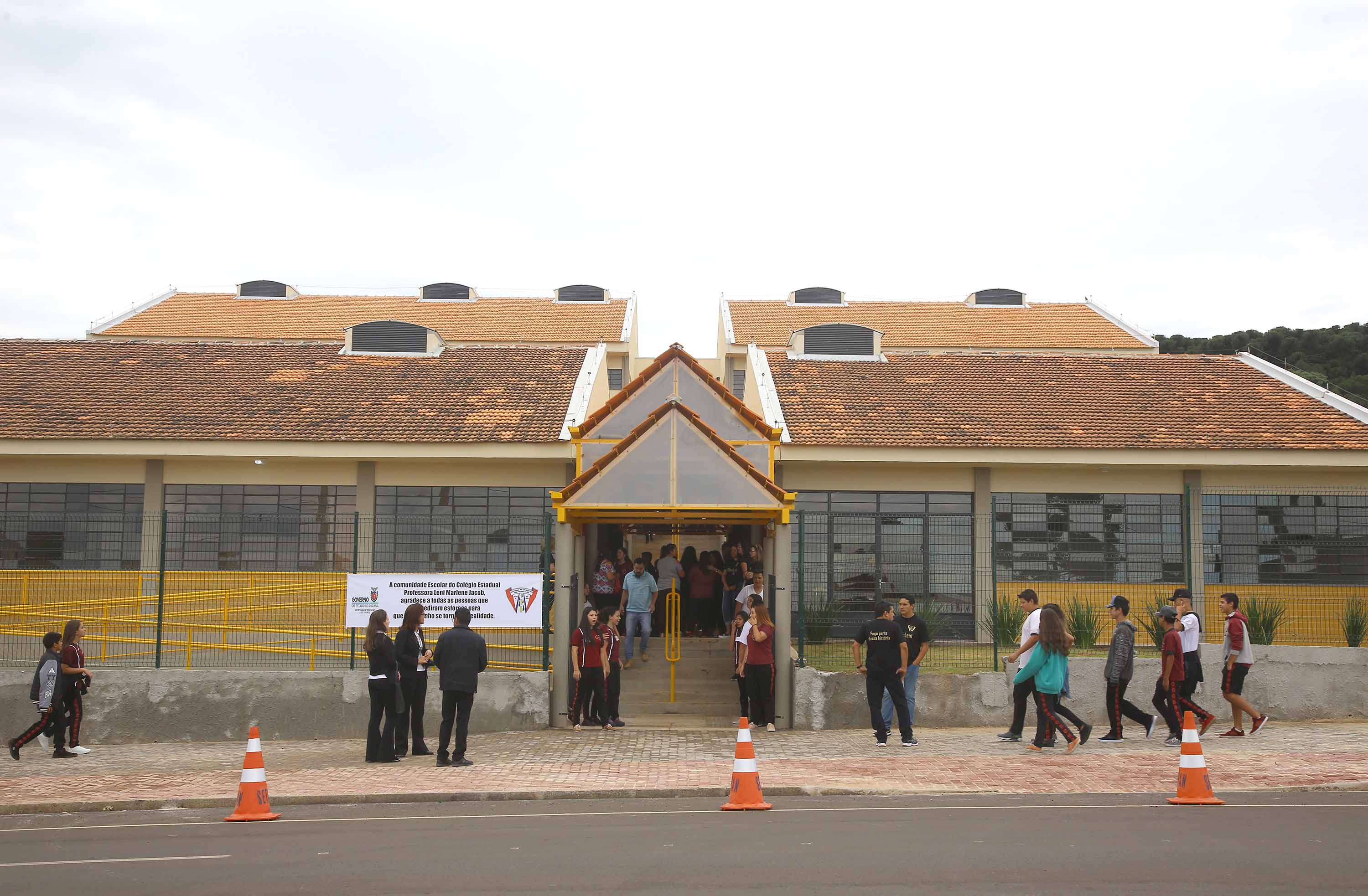 Governador Carlos Massa Ratinho Júnior inaugura em Guarapuava a nova sede do Colégio Estadual Leni Marlene Jacob - Guarapuava, 04/04/2019 - Foto: Jaelson Lucas/ANPr