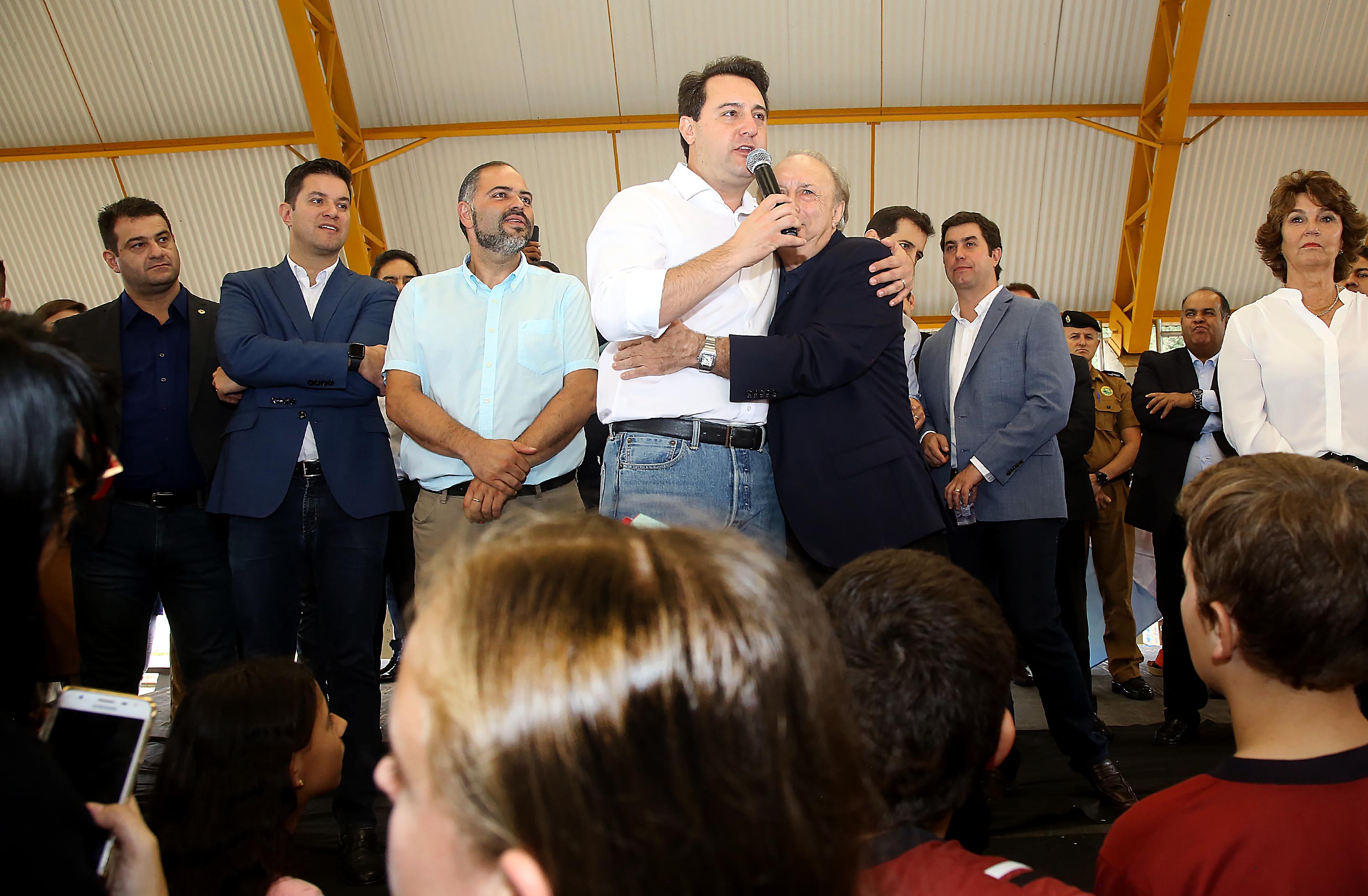 Governador Carlos Massa Ratinho Júnior inaugura em Guarapuava a nova sede do Colégio Estadual Leni Marlene Jacob - Guarapuava, 04/04/2019 - Foto: Jaelson Lucas/ANPr