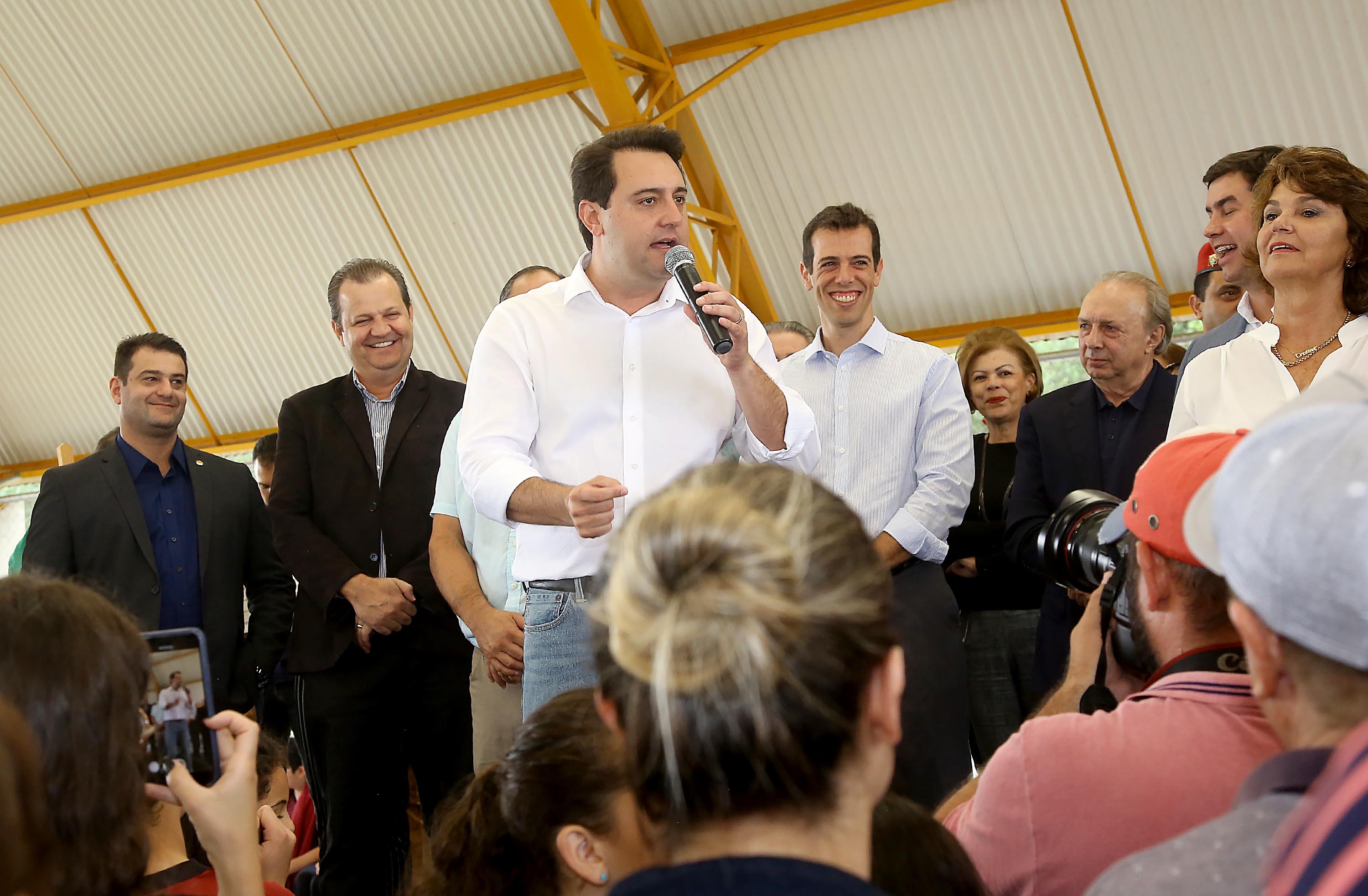 Governador Carlos Massa Ratinho Júnior inaugura em Guarapuava a nova sede do Colégio Estadual Leni Marlene Jacob - Guarapuava, 04/04/2019 - Foto: Jaelson Lucas/ANPr