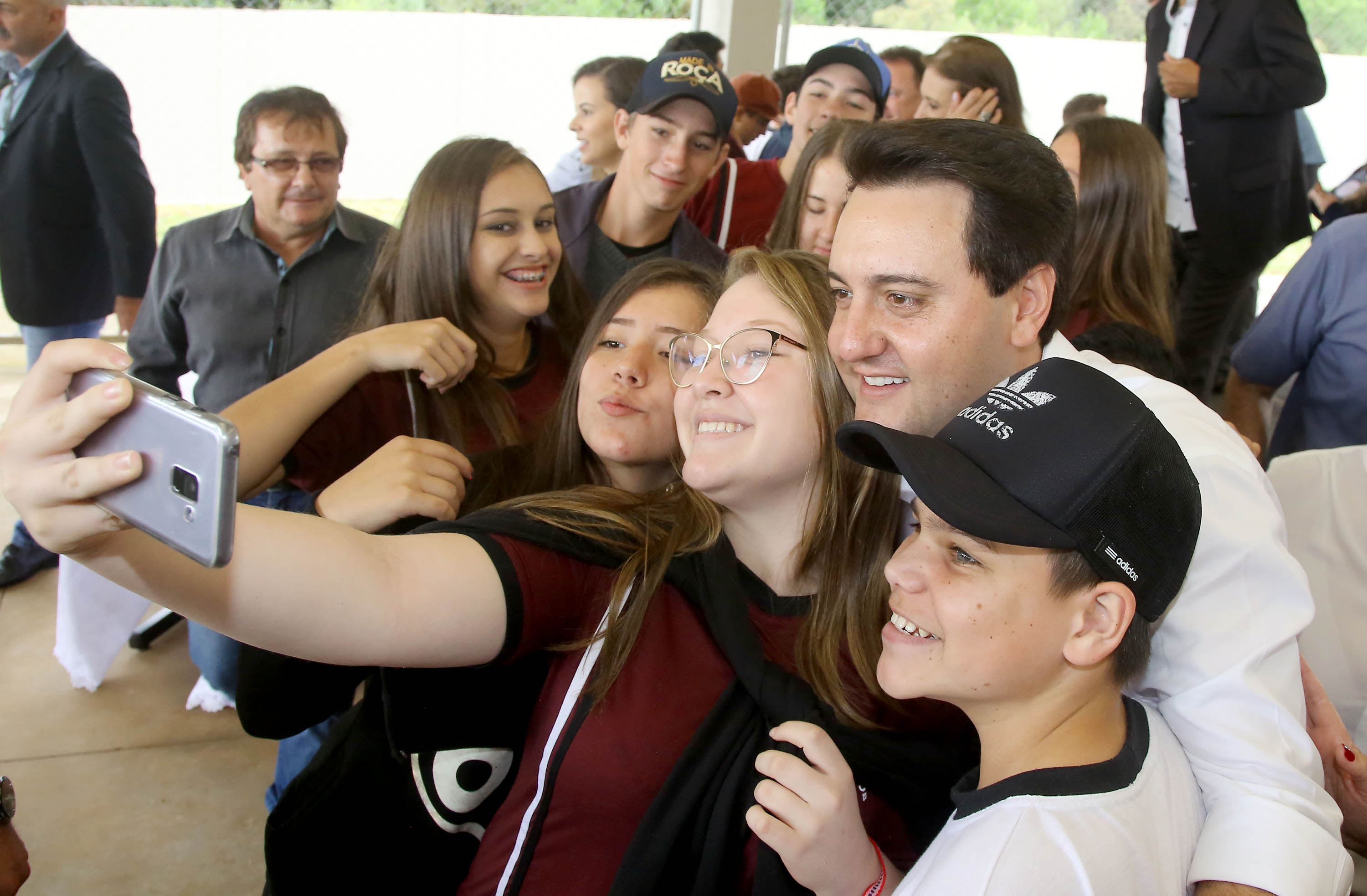 Governador Carlos Massa Ratinho Júnior inaugura em Guarapuava a nova sede do Colégio Estadual Leni Marlene Jacob - Guarapuava, 04/04/2019 - Foto: Jaelson Lucas/ANPr