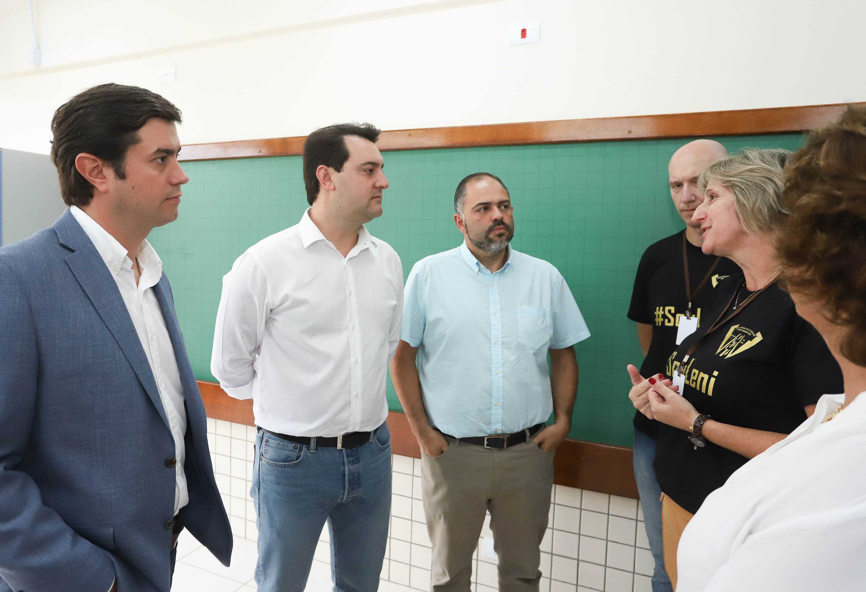 Governador Carlos Massa Ratinho Júnior inaugura em Guarapuava a nova sede do Colégio Estadual Leni Marlene Jacob - Guarapuava, 04/04/2019 - Foto: Rodrigo Felix Leal/ANPr