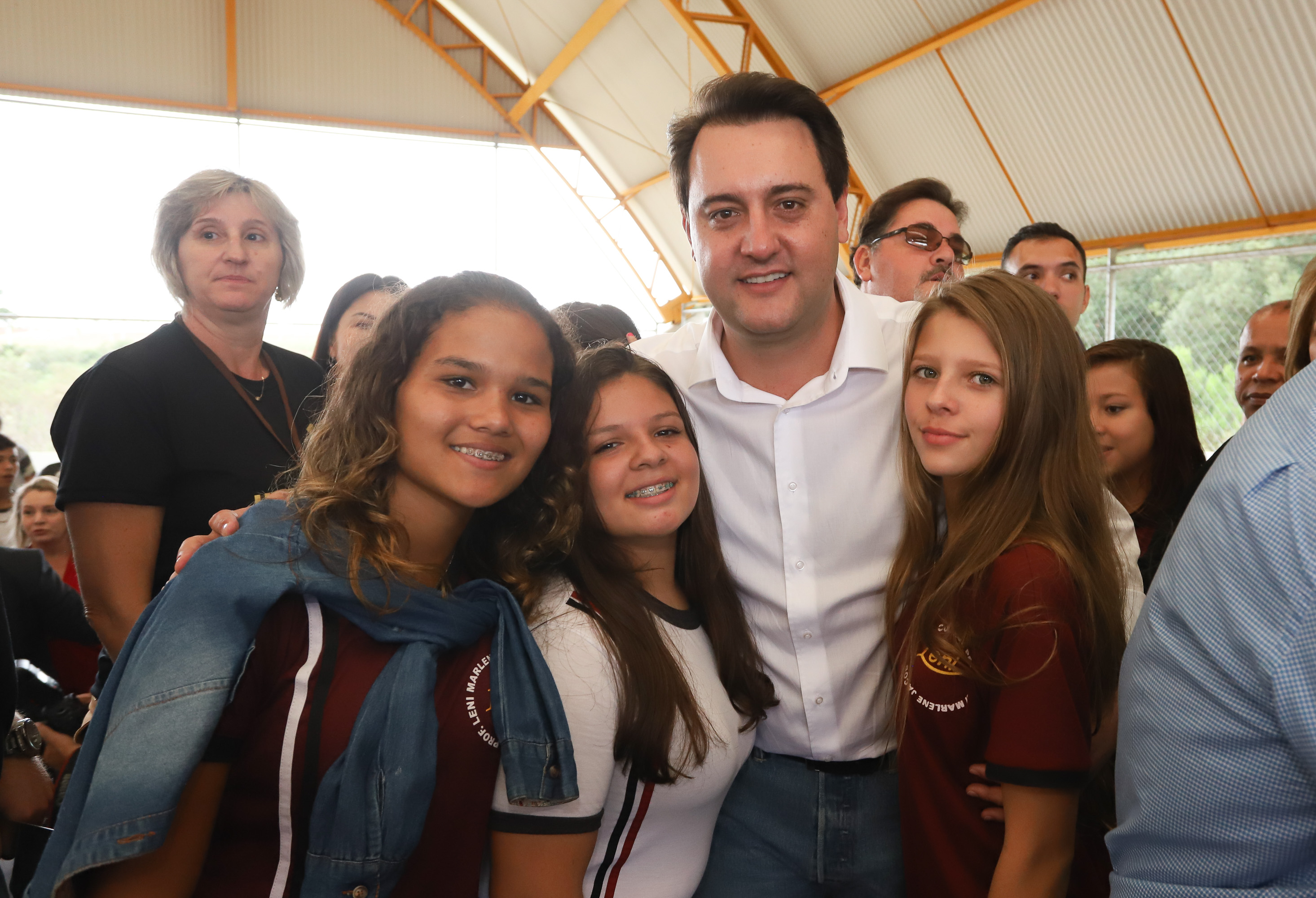 Governador Carlos Massa Ratinho Júnior inaugura em Guarapuava a nova sede do Colégio Estadual Leni Marlene Jacob - Guarapuava, 04/04/2019 - Foto: Rodrigo Felix Leal/ANPr