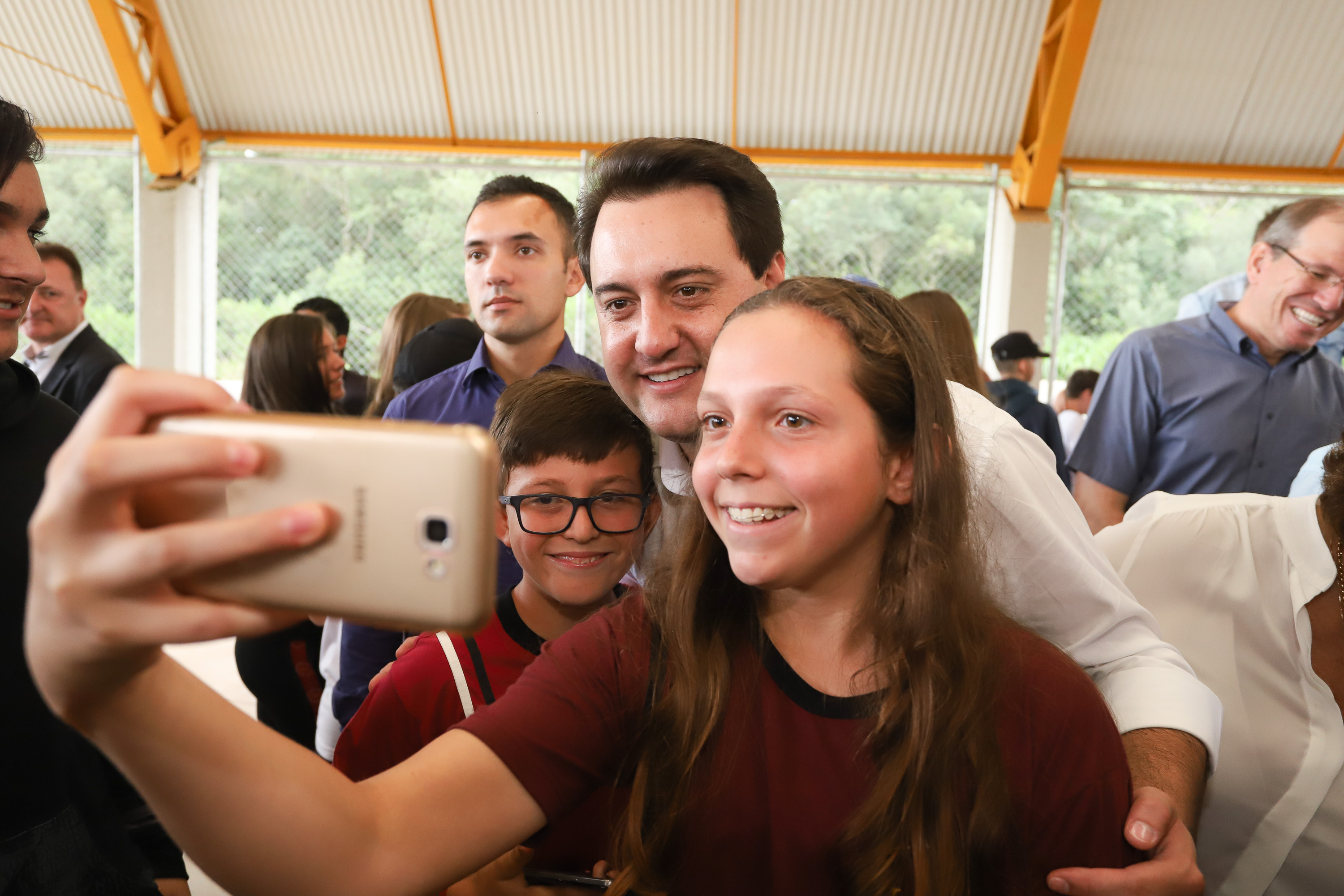 Governador Carlos Massa Ratinho Júnior inaugura em Guarapuava a nova sede do Colégio Estadual Leni Marlene Jacob - Guarapuava, 04/04/2019 - Foto: Rodrigo Felix Leal/ANPr