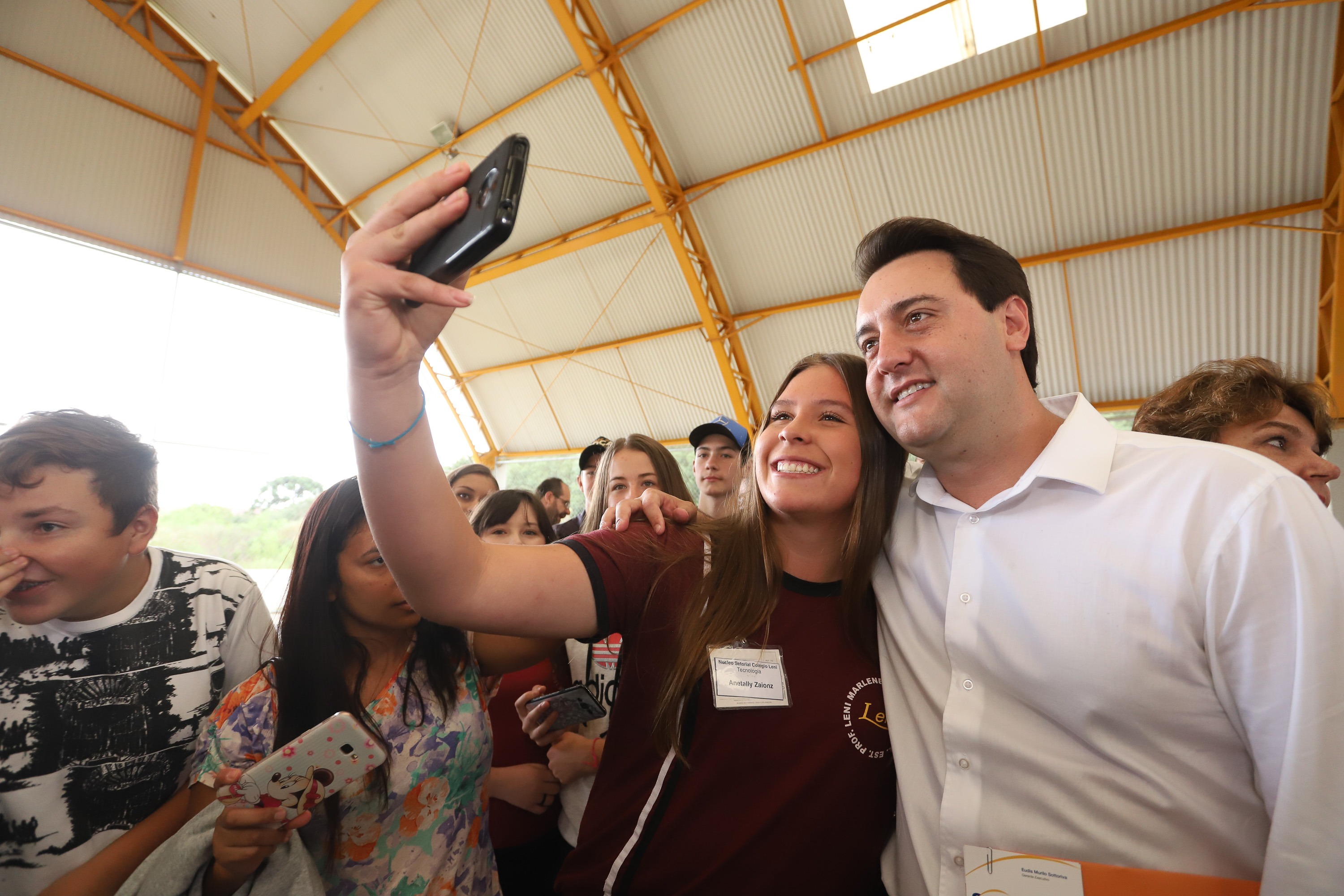 Governador Carlos Massa Ratinho Júnior inaugura em Guarapuava a nova sede do Colégio Estadual Leni Marlene Jacob - Guarapuava, 04/04/2019 - Foto: Rodrigo Felix Leal/ANPr