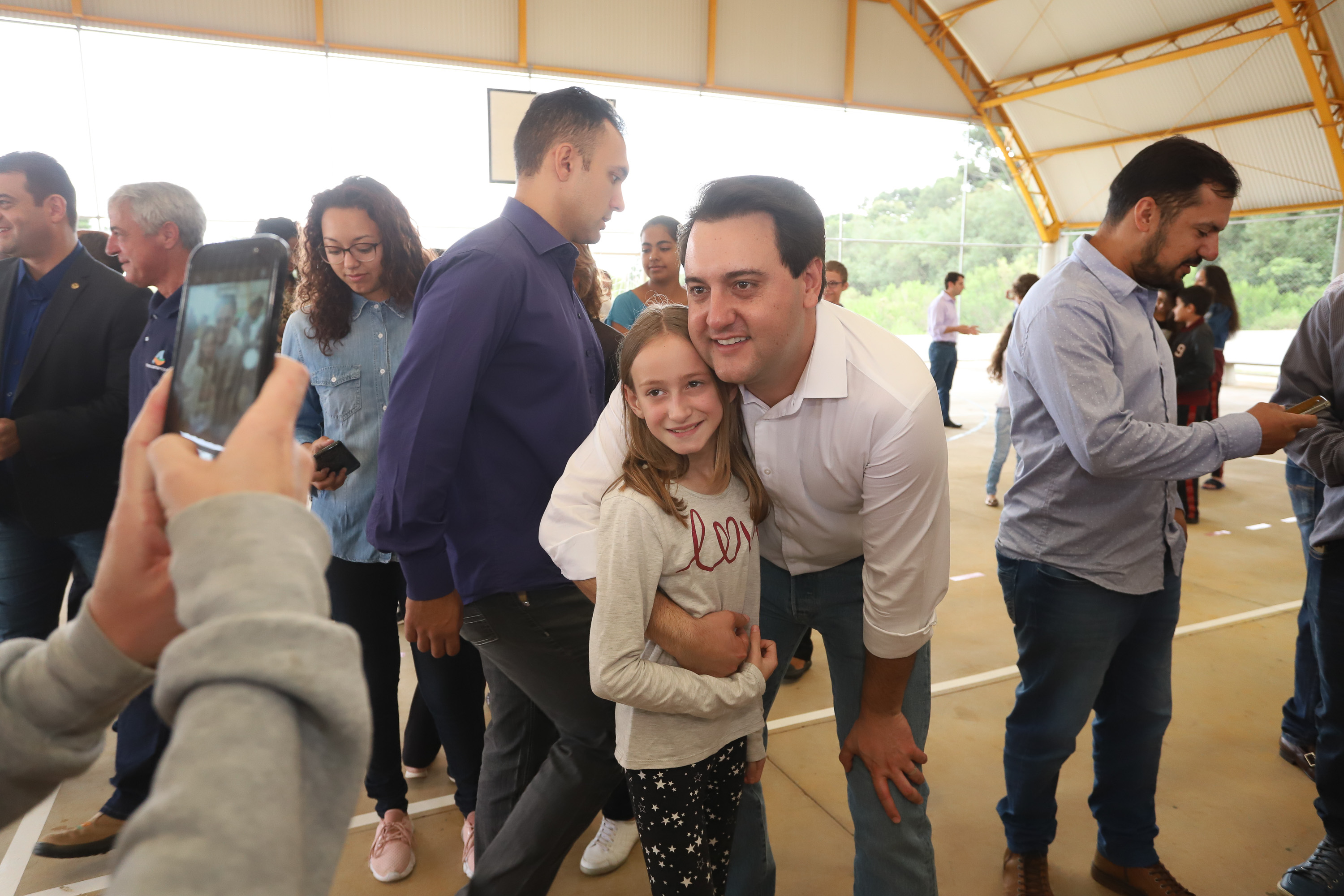 Governador Carlos Massa Ratinho Júnior inaugura em Guarapuava a nova sede do Colégio Estadual Leni Marlene Jacob - Guarapuava, 04/04/2019 - Foto: Rodrigo Felix Leal/ANPr
