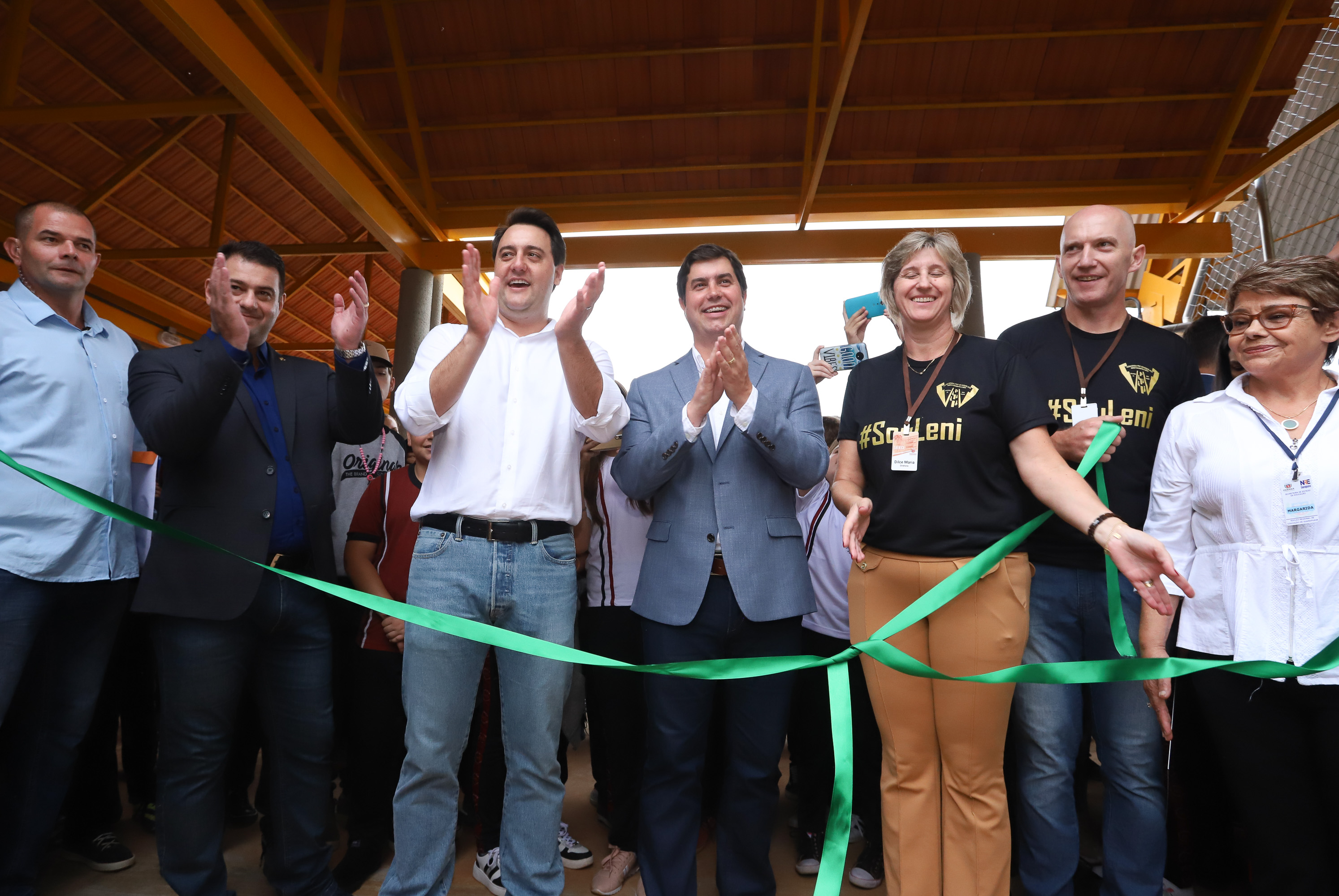 Governador Carlos Massa Ratinho Júnior inaugura em Guarapuava a nova sede do Colégio Estadual Leni Marlene Jacob - Guarapuava, 04/04/2019 - Foto: Rodrigo Felix Leal/ANPr