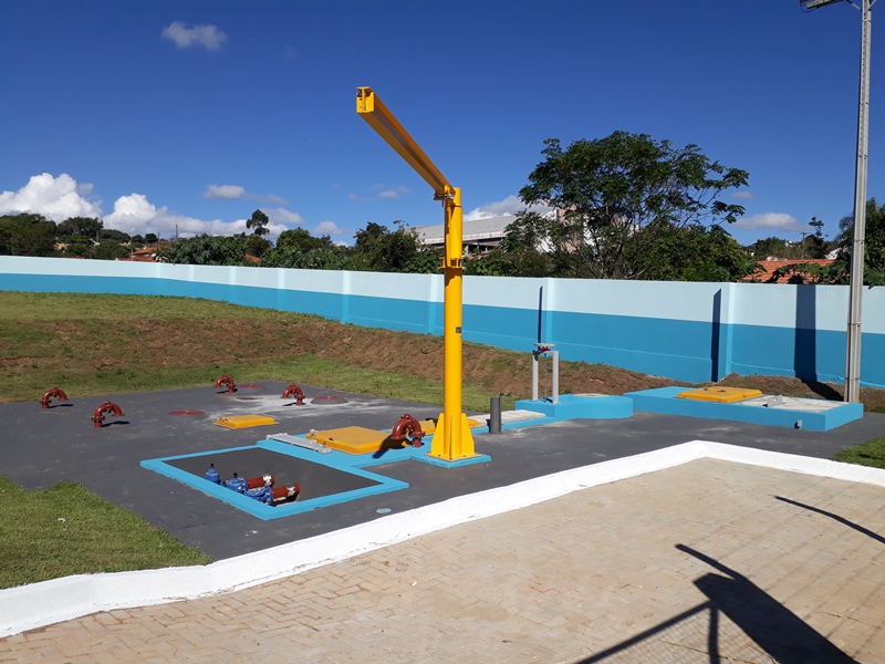 Deve entrar em operação ainda neste mês o sistema de esgotamento sanitário em Sapopema, que vai atender 740 famílias. Com investimentos de R$ 6,5 milhões, a Sanepar implantou 16 km de rede coletora, uma estação de tratamento de esgoto e quatro estações elevatórias.  -  Foto: Divuilgação Sanepar