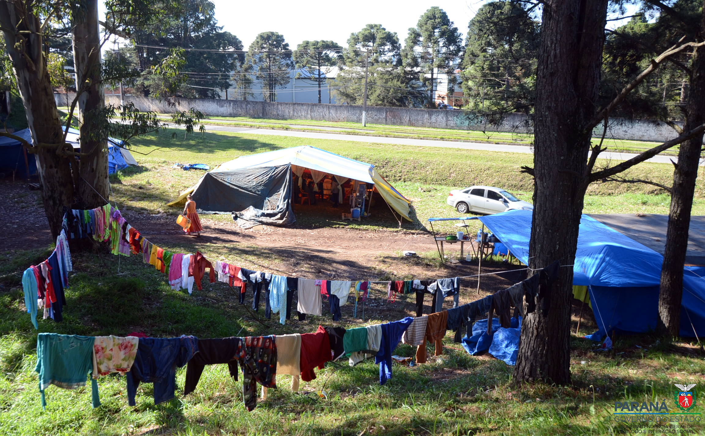 A Superintendência Geral de Diálogo e Interação Social (Sudis) realiza visita técnica em acampamento cigano às margens da BR 376, em Curitiba.  -  Curitiba, 05/07/2019  -  Foto: Nelson Andrade/SUDIS