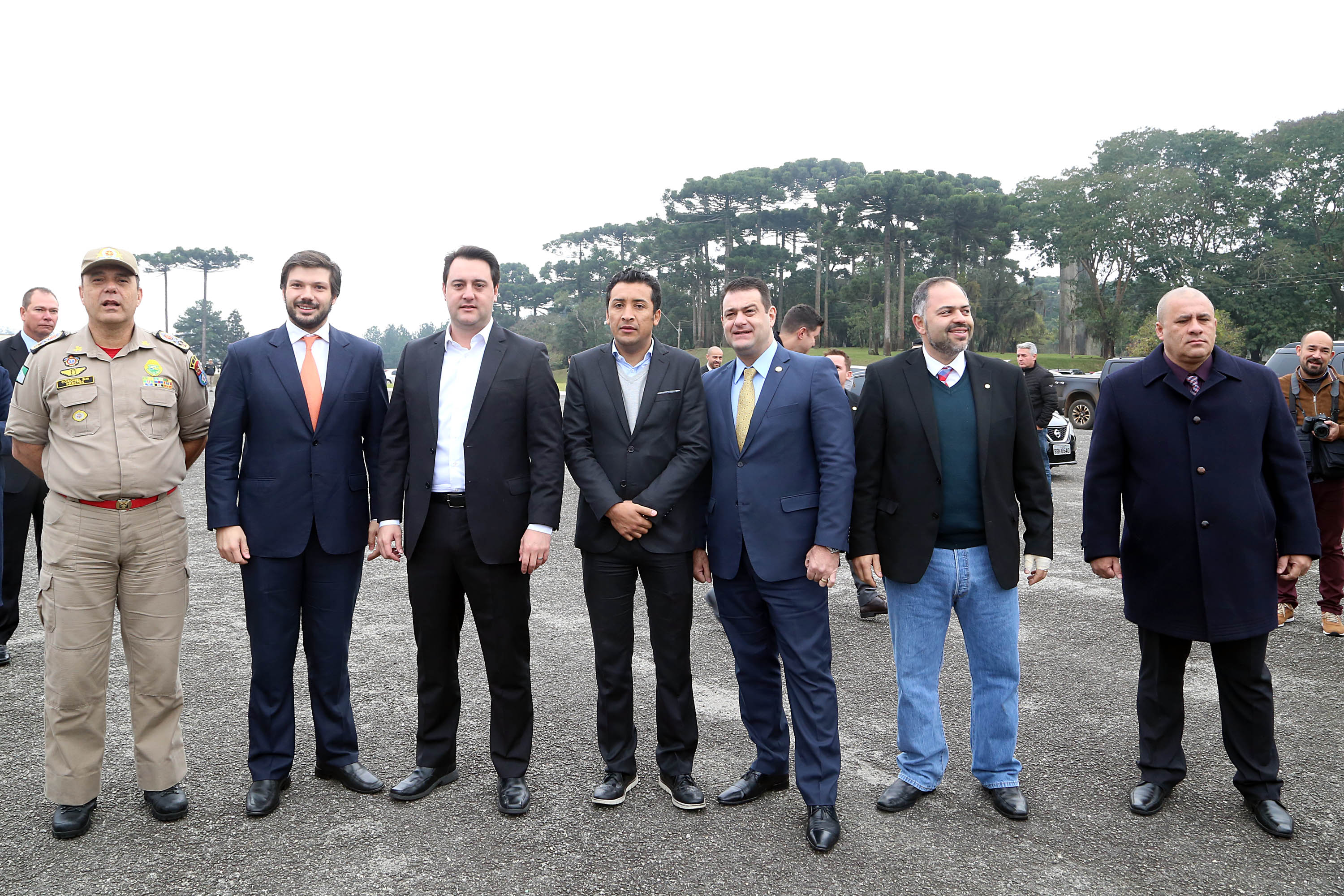 Governador Carlos Massa Ratinho Junior entrega viaturas para as polícias Militar e Civil.Foto Gilson Abreu/ANPr