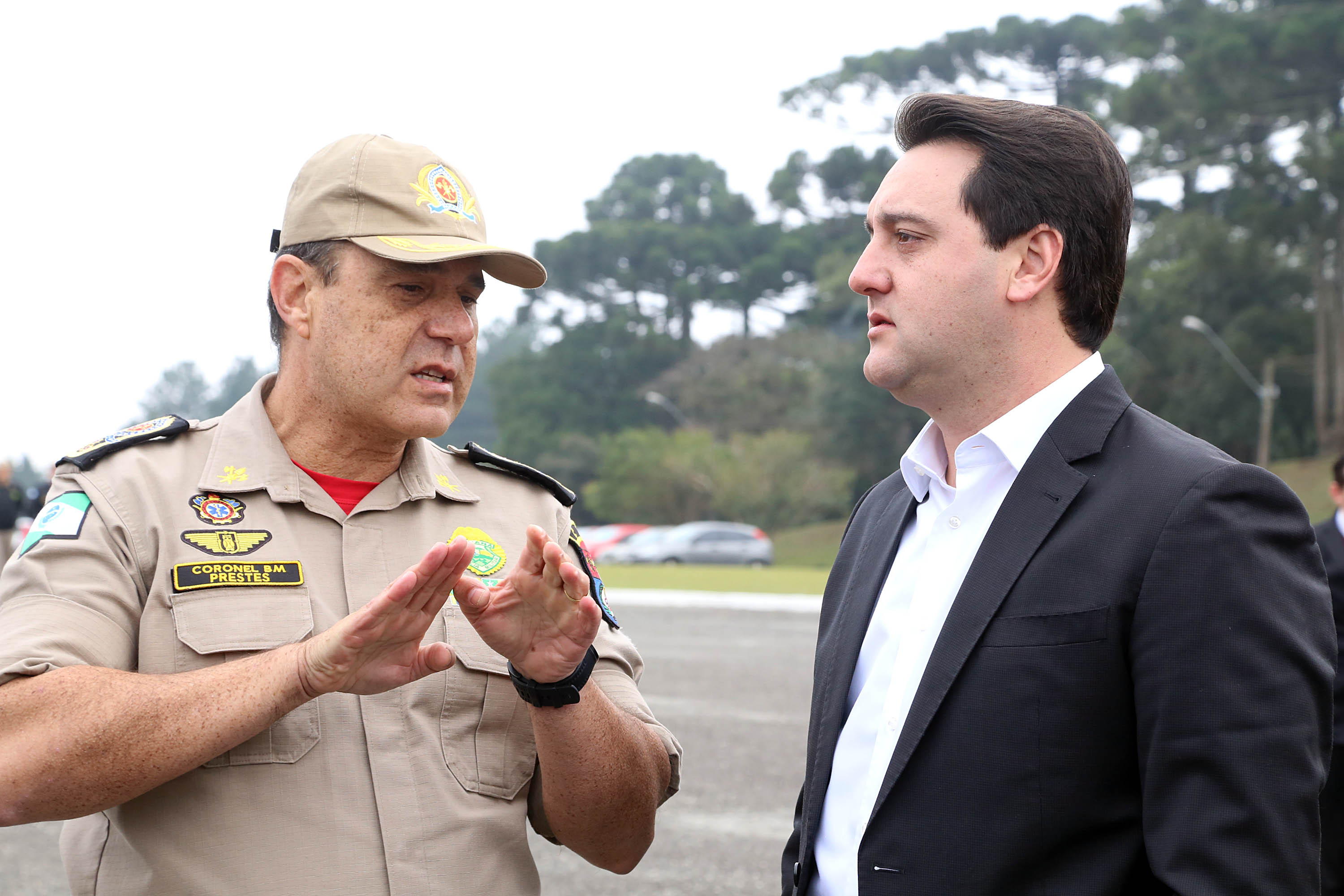 Governador Carlos Massa Ratinho Junior entrega viaturas para as polícias Militar e Civil.Foto Gilson Abreu/ANPr