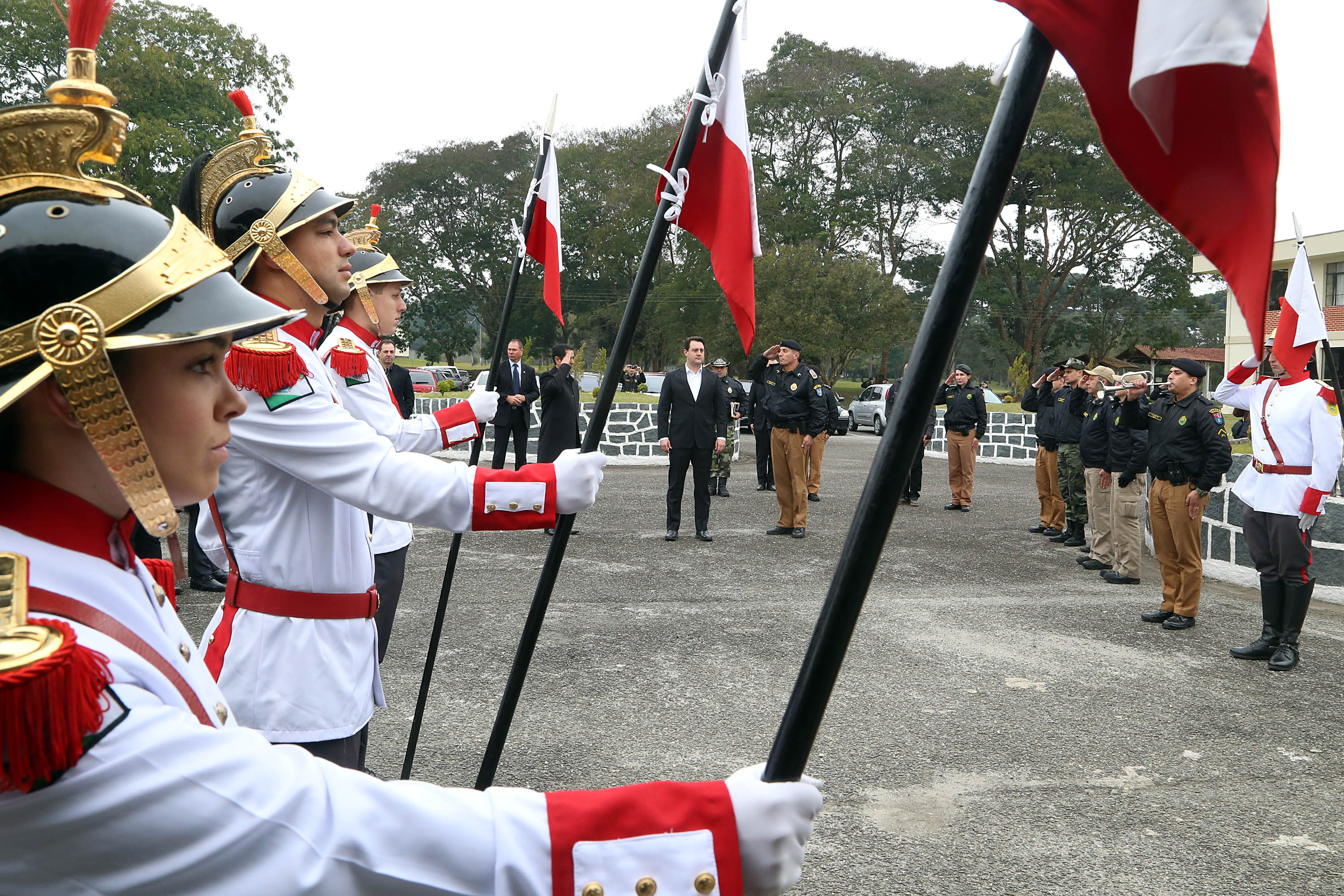 Governador Carlos Massa Ratinho Junior entrega viaturas para as polícias Militar e Civil.Foto Gilson Abreu/ANPr