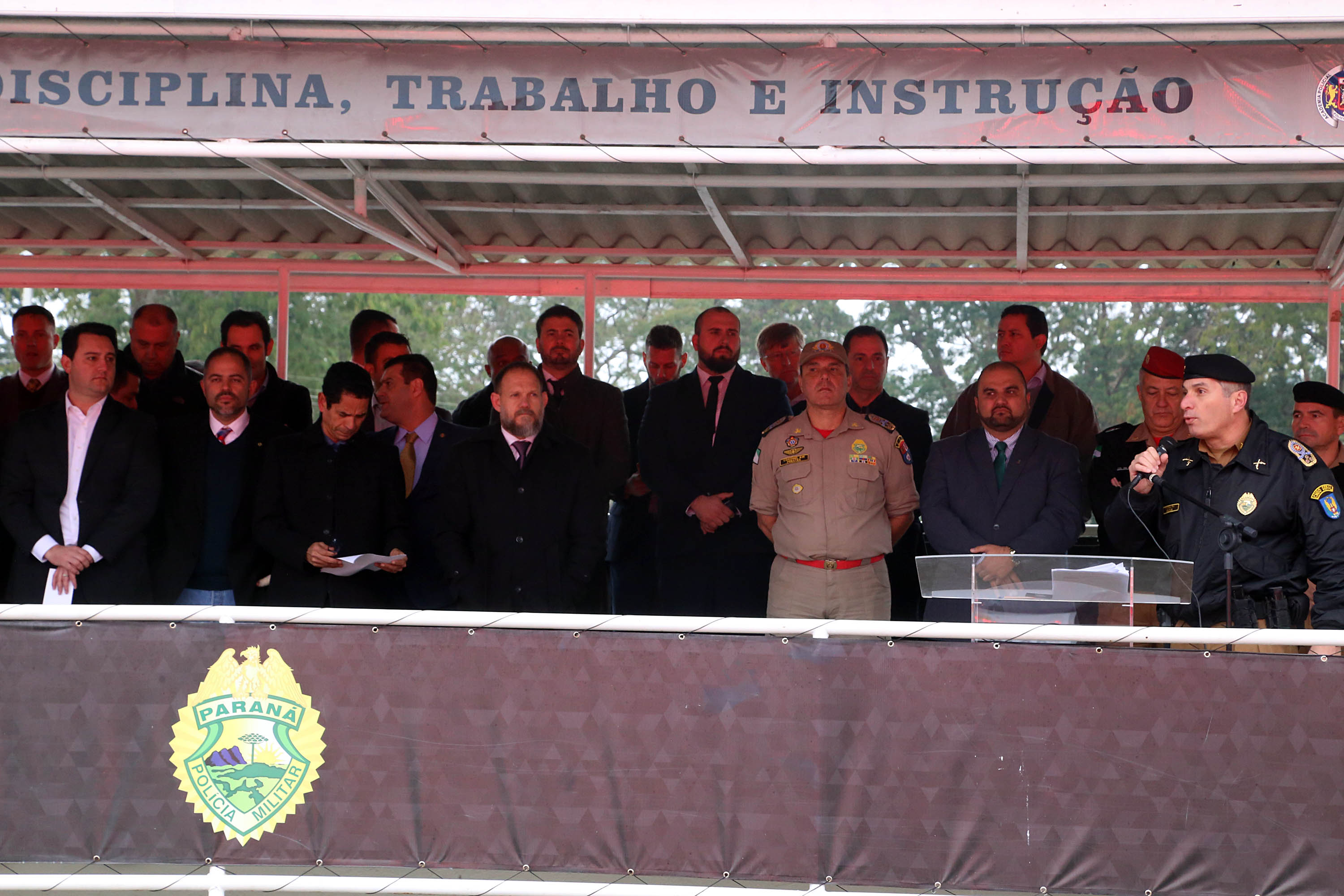 Governador Carlos Massa Ratinho Junior entrega viaturas para as polícias Militar e Civil.Foto Gilson Abreu/ANPr