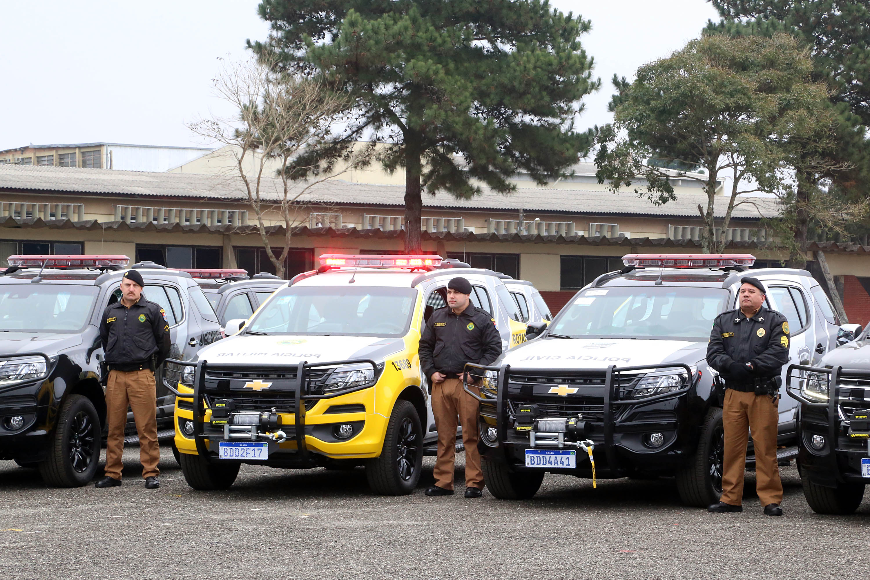 Governador Carlos Massa Ratinho Junior entrega viaturas para as polícias Militar e Civil.Foto Gilson Abreu/ANPr
