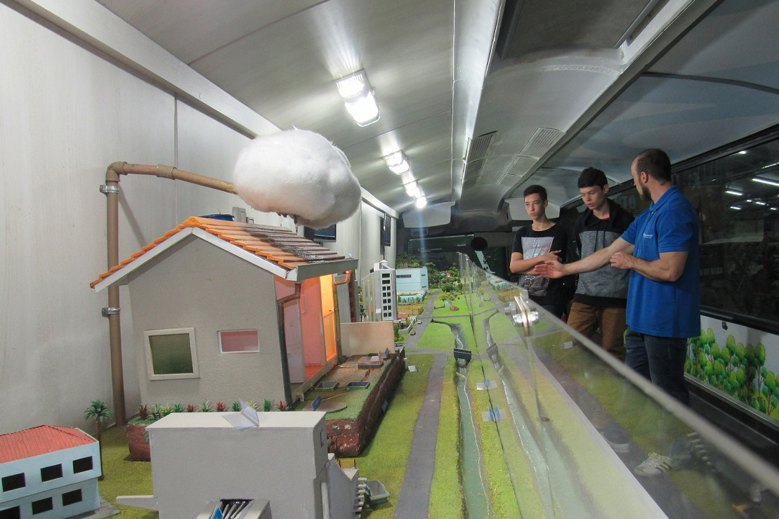 Sanepar apresenta projeto de educação ambiental em Cascavel. Foto: Sanepar