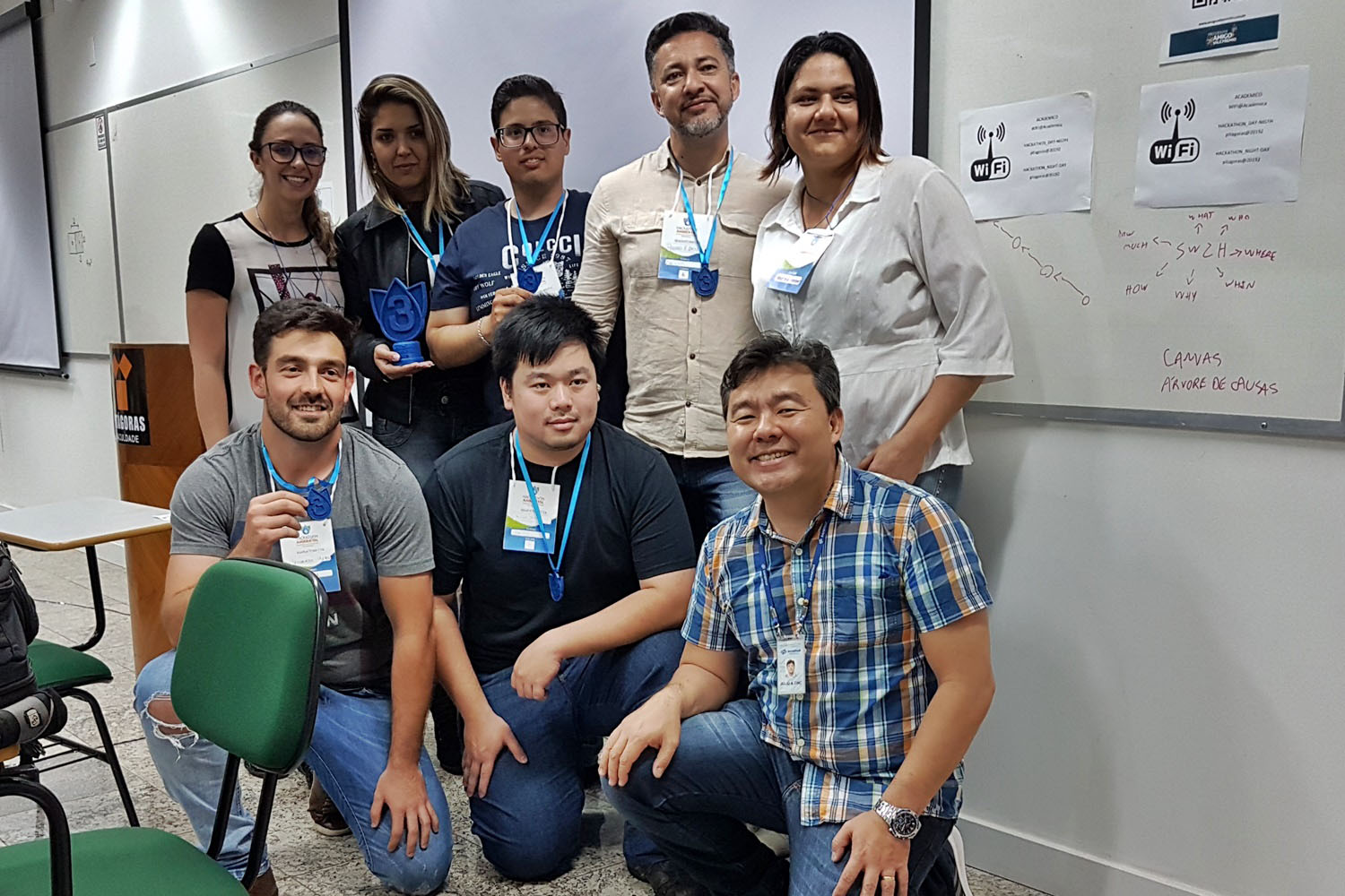 Assoreamento. Este foi o impacto/desafio que a equipe vencedora do 1o. Hackathon Ambiental de Londrina propôs solucionar. A maratona de desenvolvimento tecnológico, realizada pela Companhia de Saneamento do Paraná (Sanepar), Faculdade Pitágoras e Universidade Tecnológica Federal do Paraná (UTFPR), envolveu 100 alunos das diferentes habilitações em Engenharia das duas instituições de ensino no último fim de semana. Foto: Divulgação/Sanepar