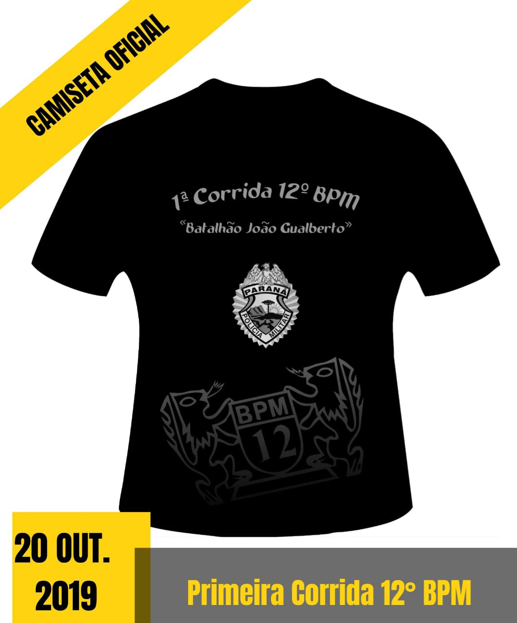 Estão abertas as inscrições para a primeira corrida do 12° Batalhão da Polícia Militar Coronel João Gualberto (12o BPM)