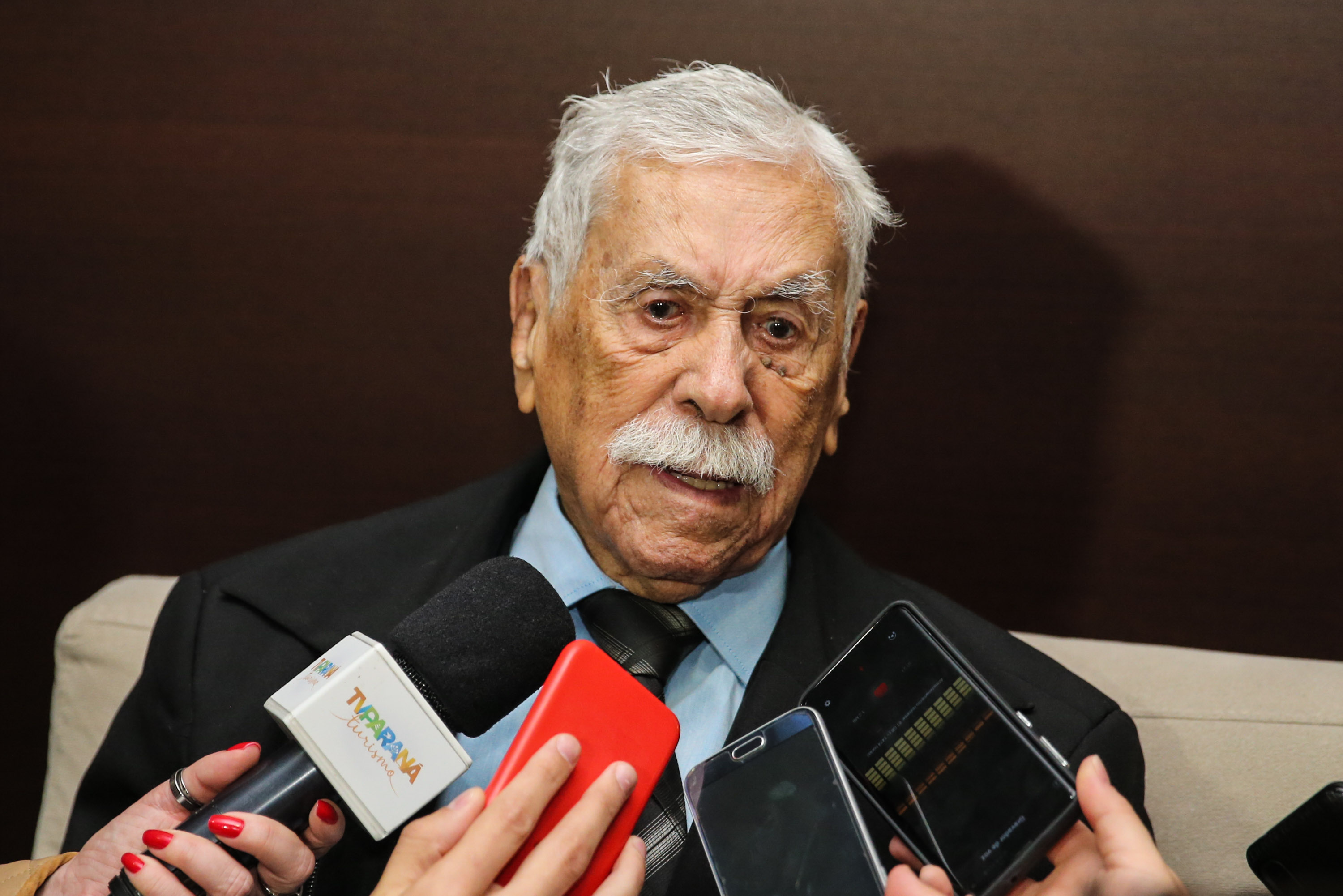 O governador Carlos Massa Ratinho Junior participa nesta segunda-feira (30), da comemoração do aniversário de 166 anos da Polícia Civil no Paraná na sede da OAB Paraná, em Curitiba . Na foto, o investigador Deonysio Lins.    30/09/2019 - Foto: Geraldo Bubniak/AEN