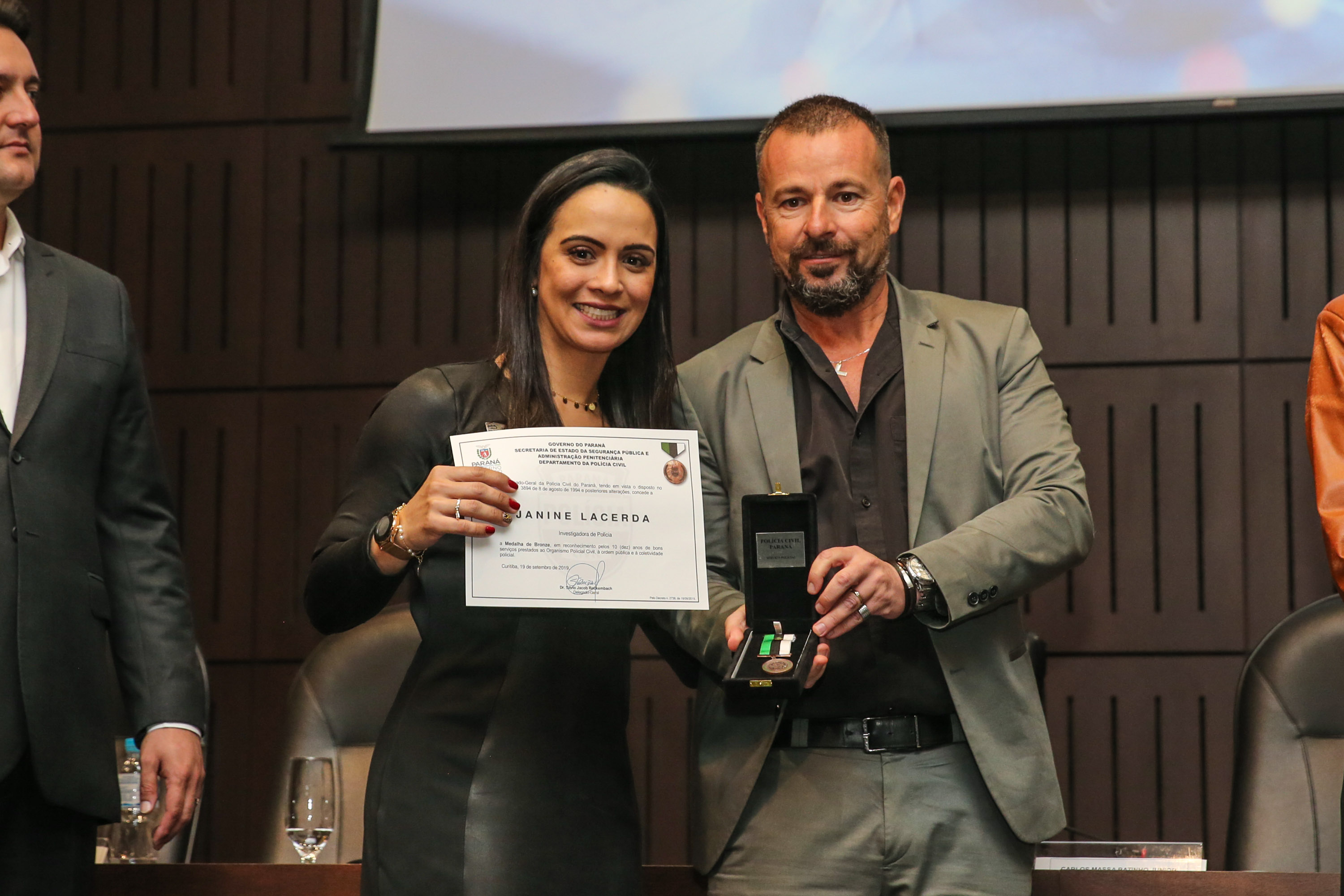 O governador Carlos Massa Ratinho Junior participa nesta segunda-feira (30), da comemoração do aniversário de 166 anos da Polícia Civil no Paraná na sede da OAB Paraná, em Curitiba .   30/09/2019 - Foto: Geraldo Bubniak/AEN