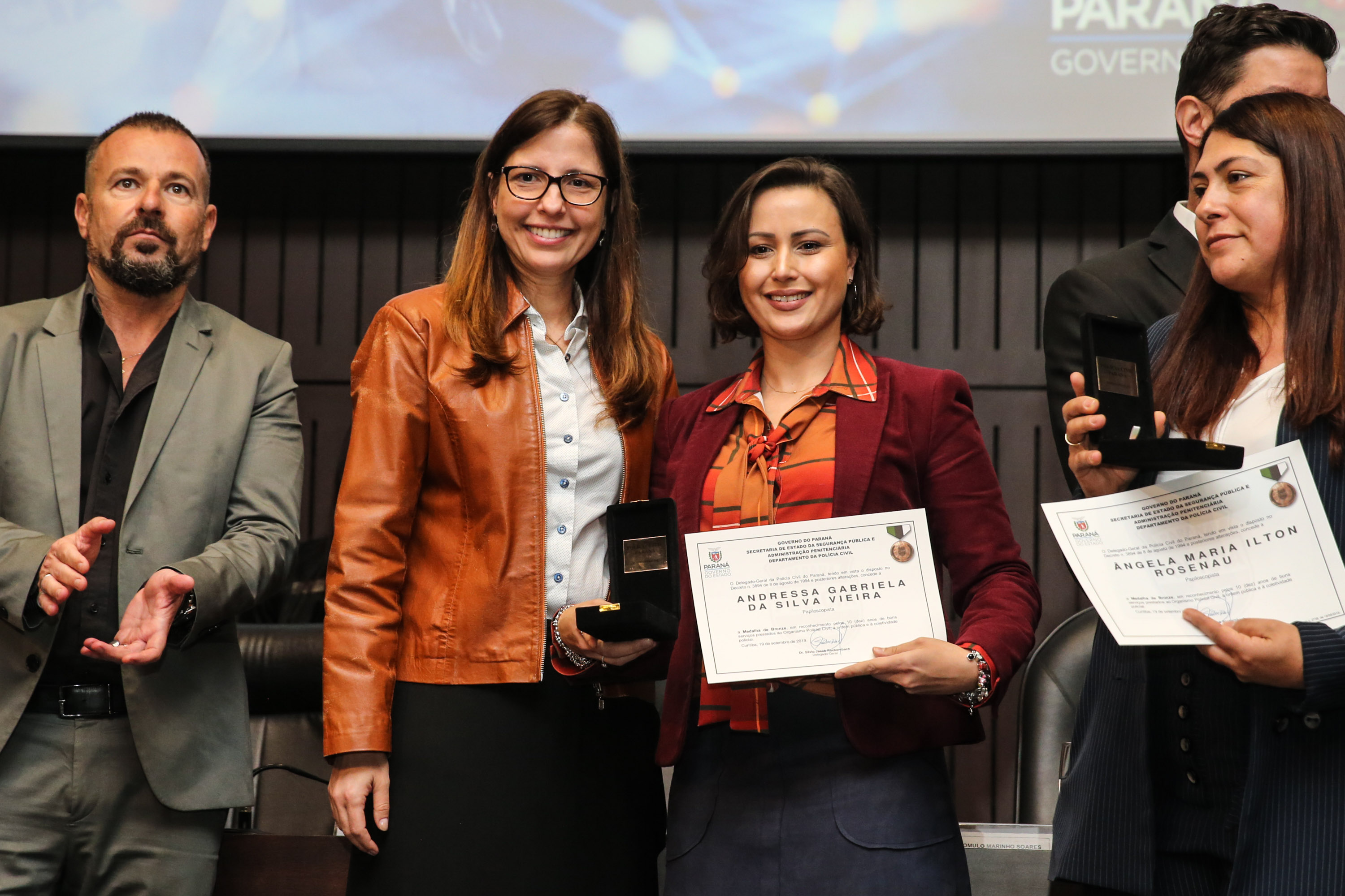 O governador Carlos Massa Ratinho Junior participa nesta segunda-feira (30), da comemoração do aniversário de 166 anos da Polícia Civil no Paraná na sede da OAB Paraná, em Curitiba .   30/09/2019 - Foto: Geraldo Bubniak/AEN