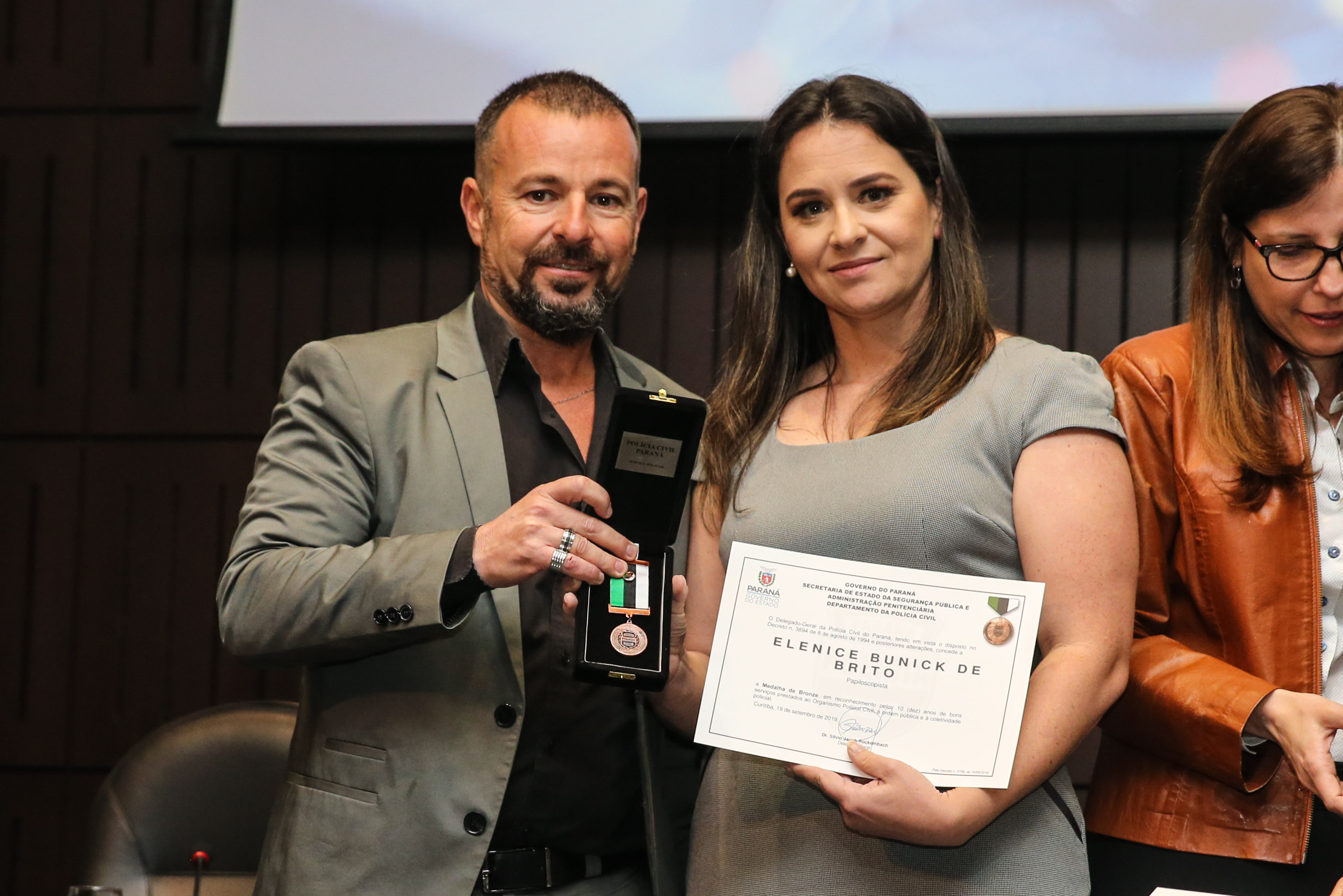 O governador Carlos Massa Ratinho Junior participa nesta segunda-feira (30), da comemoração do aniversário de 166 anos da Polícia Civil no Paraná na sede da OAB Paraná, em Curitiba .   30/09/2019 - Foto: Geraldo Bubniak/AEN