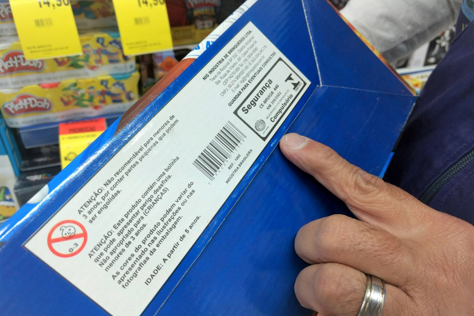 Fiscalização apreende 795 brinquedos irregulares. Foto:Divulgação/IPEM