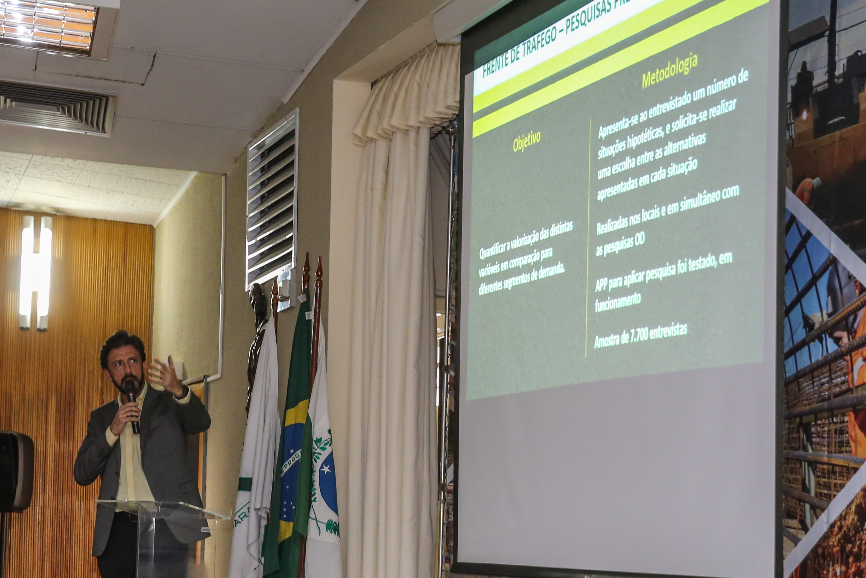 Na primeira reunião para apresentação do cronograma de atividades, o secretário de Estado da Infraestrutura e Logística, Sandro Alex, explicou que o objetivo dos grupos de trabalho do Governo do Estado e da União é garantir uma modelagem moderna de concessão.