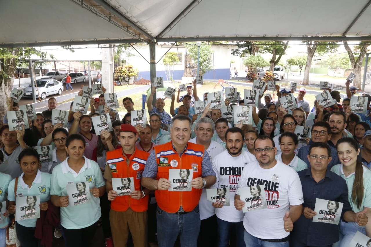 O município de Quinta do Sol, que está em epidemia e com 179 casos confirmados da doença, recebeu o secretário de Estado da Saúde, Beto Preto, que falou com a comunidade, profissionais de saúde sobre a importância de ações e mutirões de limpeza e eliminação de criadouros do mosquito.Foto: Gilson Abreu/AEN